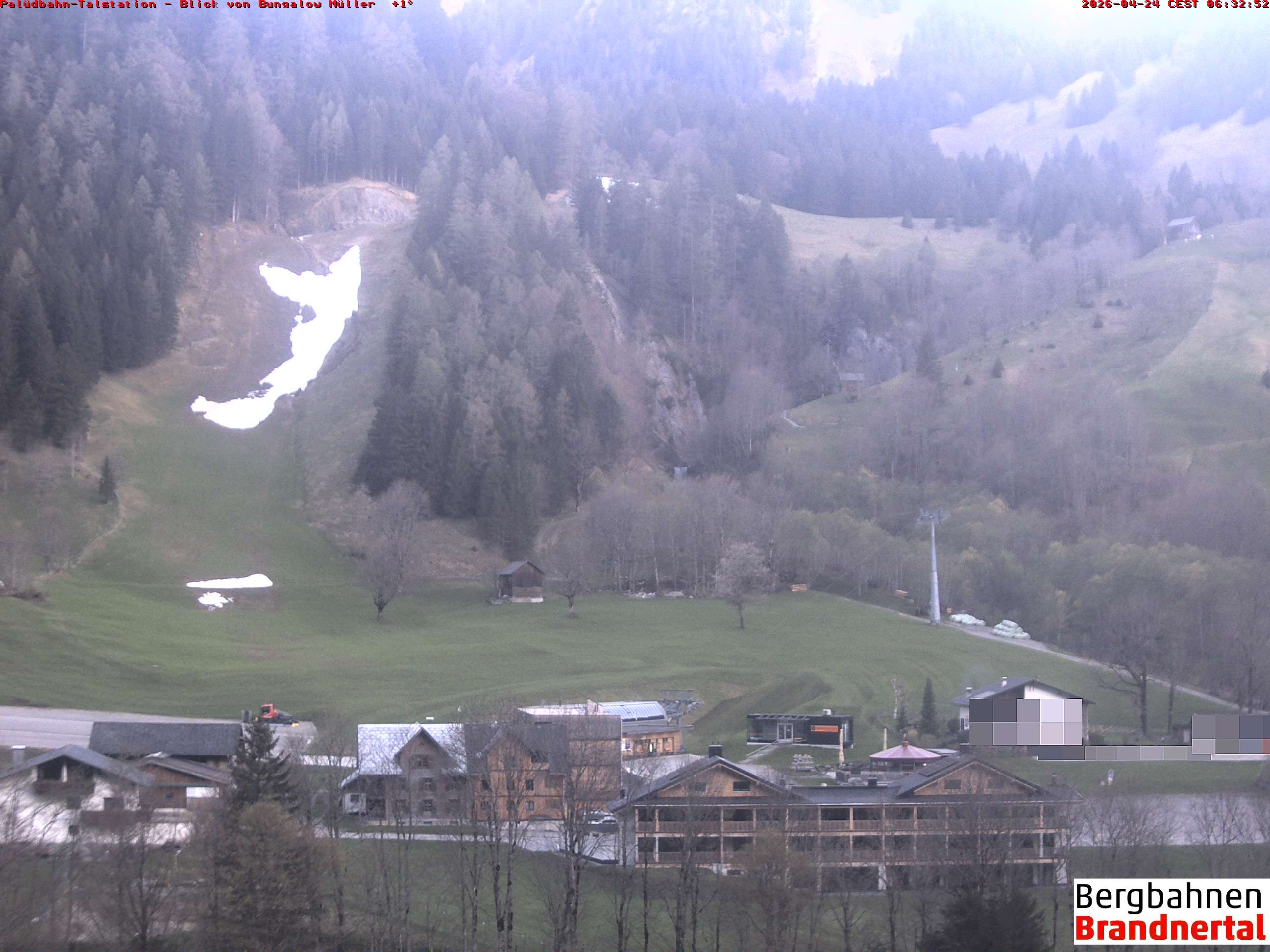 Archiv Foto Webcam Talstation Palüdbahn, Brand bei Bludenz