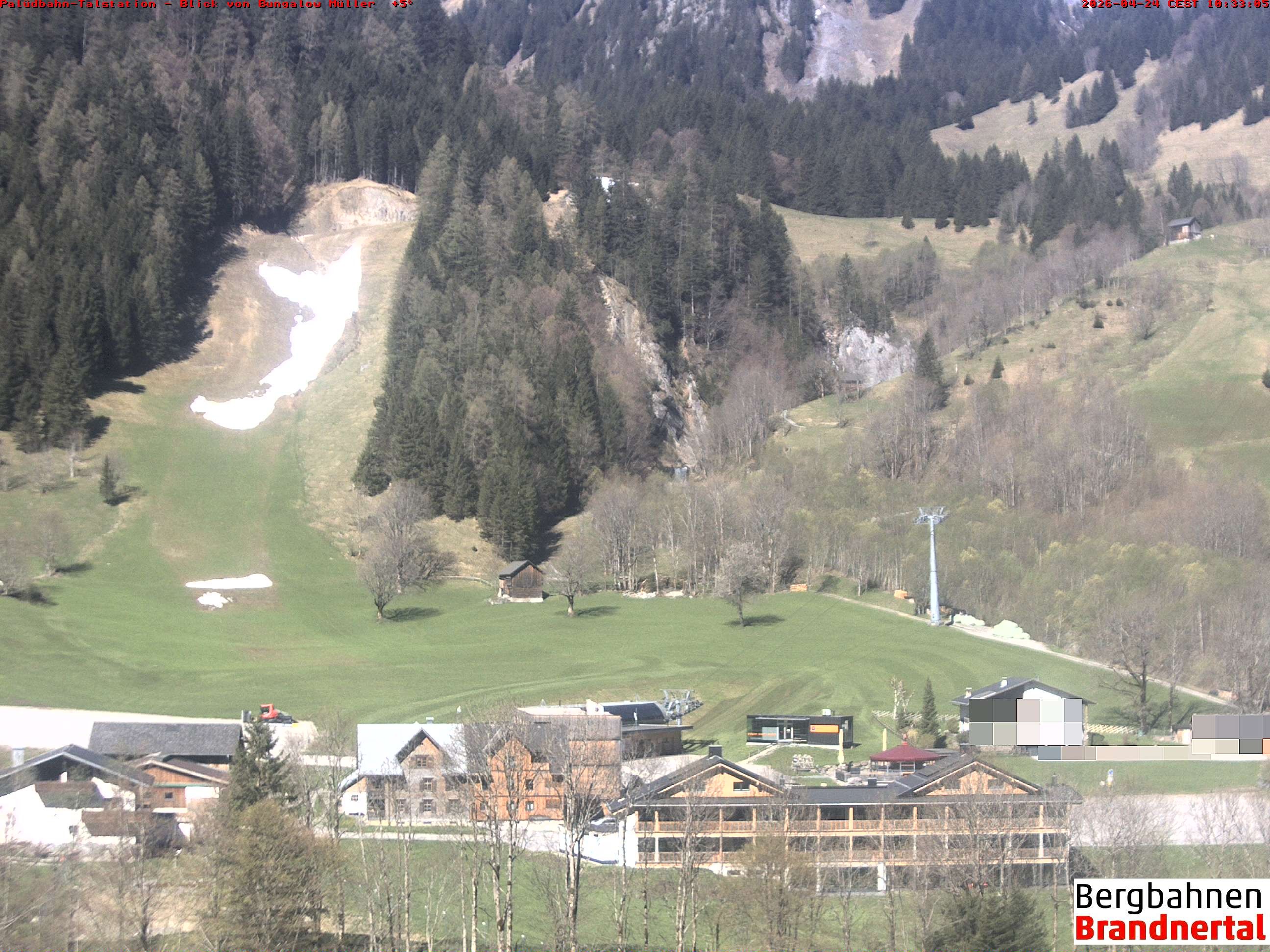 Archiv Foto Webcam Talstation Palüdbahn, Brand bei Bludenz