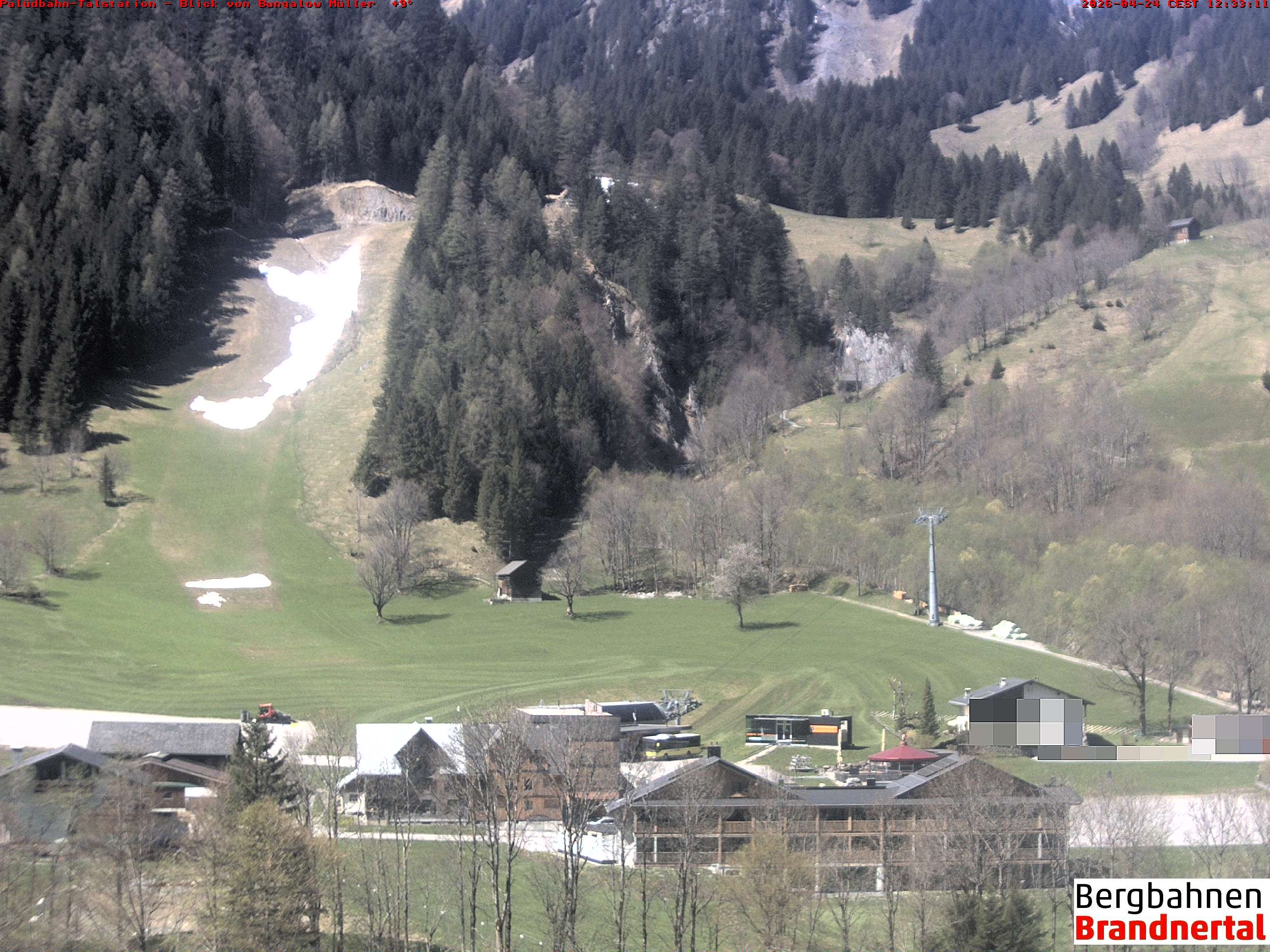 Archiv Foto Webcam Talstation Palüdbahn, Brand bei Bludenz