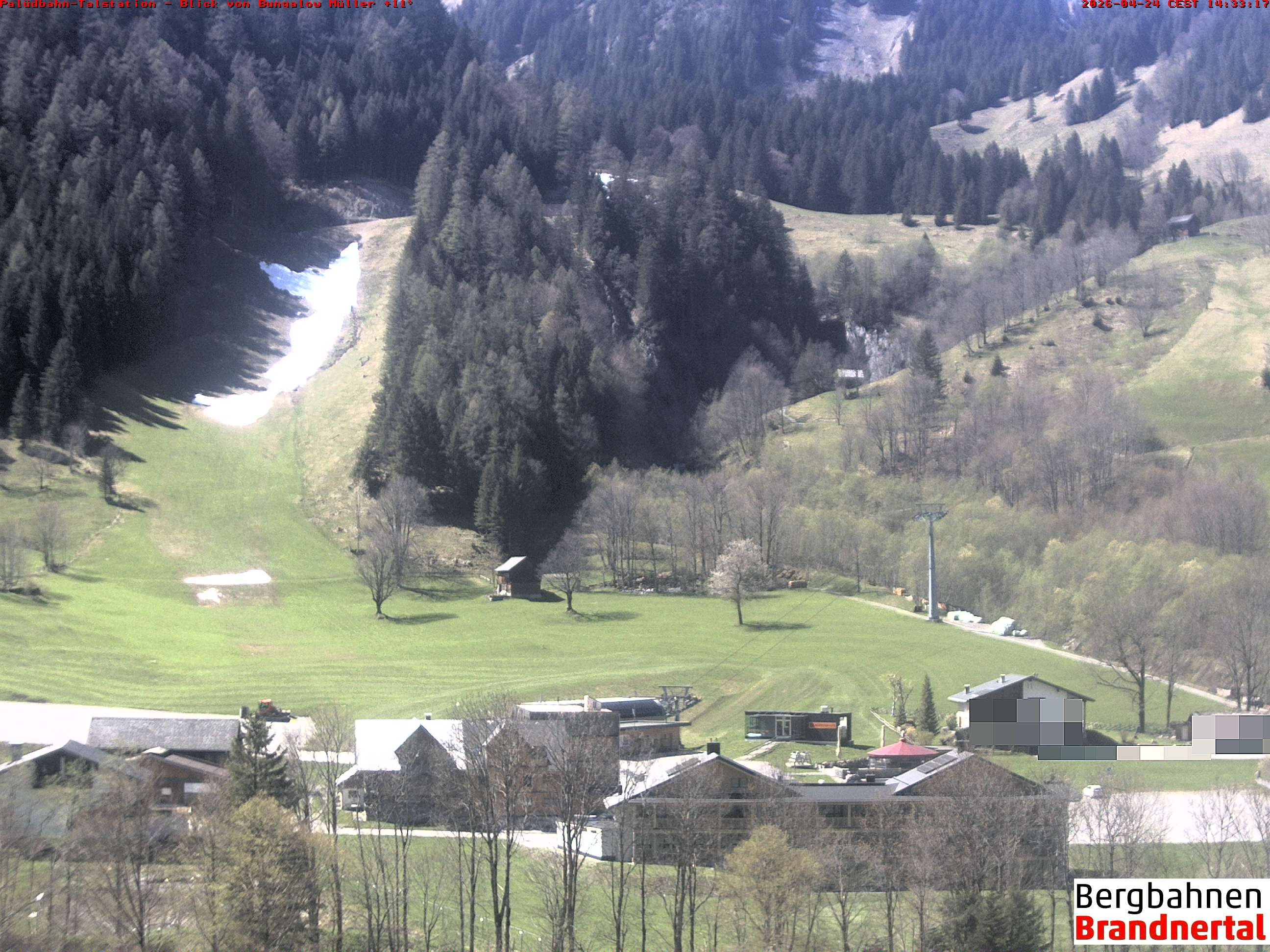 Archiv Foto Webcam Talstation Palüdbahn, Brand bei Bludenz