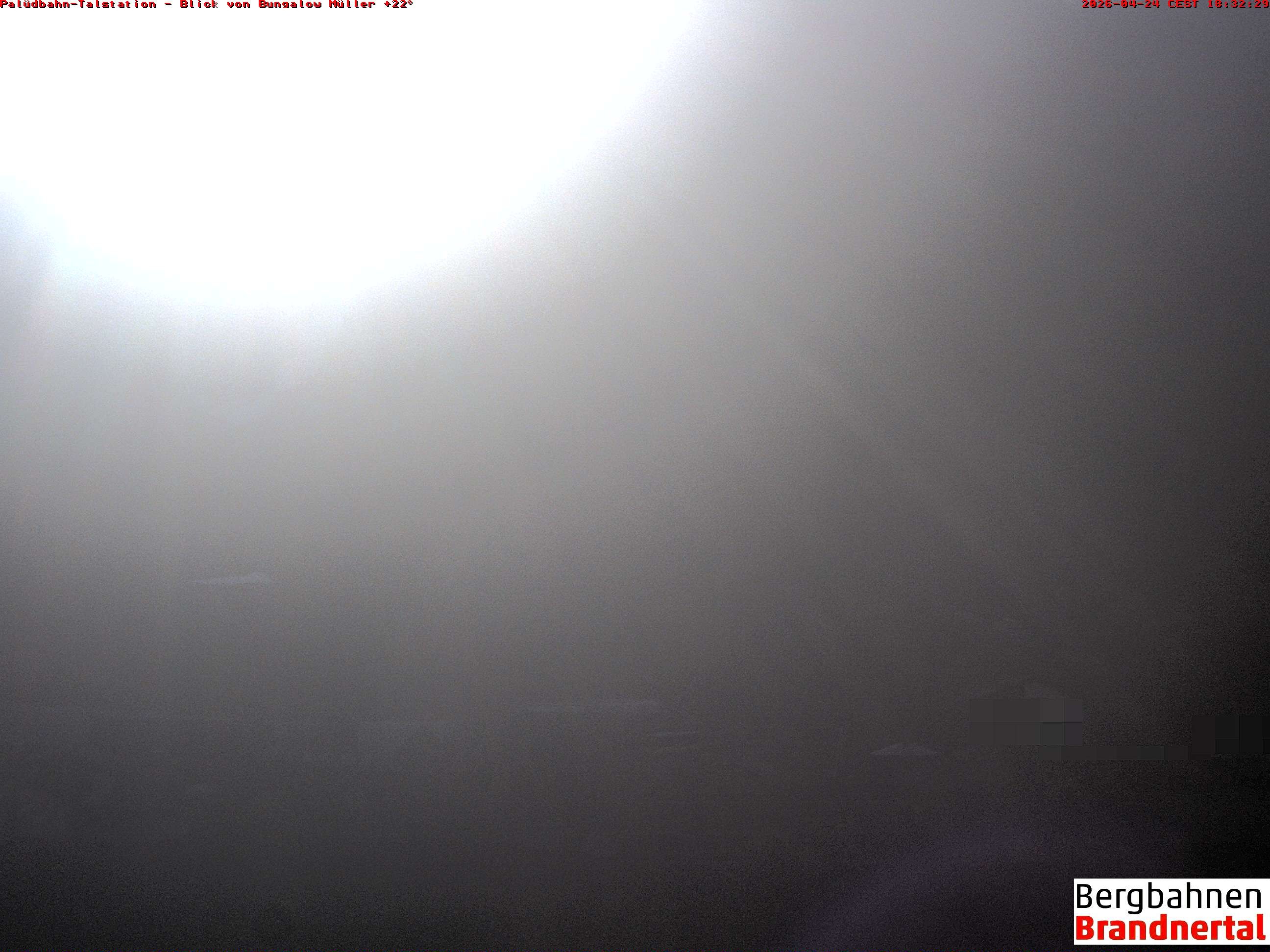 Archiv Foto Webcam Talstation Palüdbahn, Brand bei Bludenz