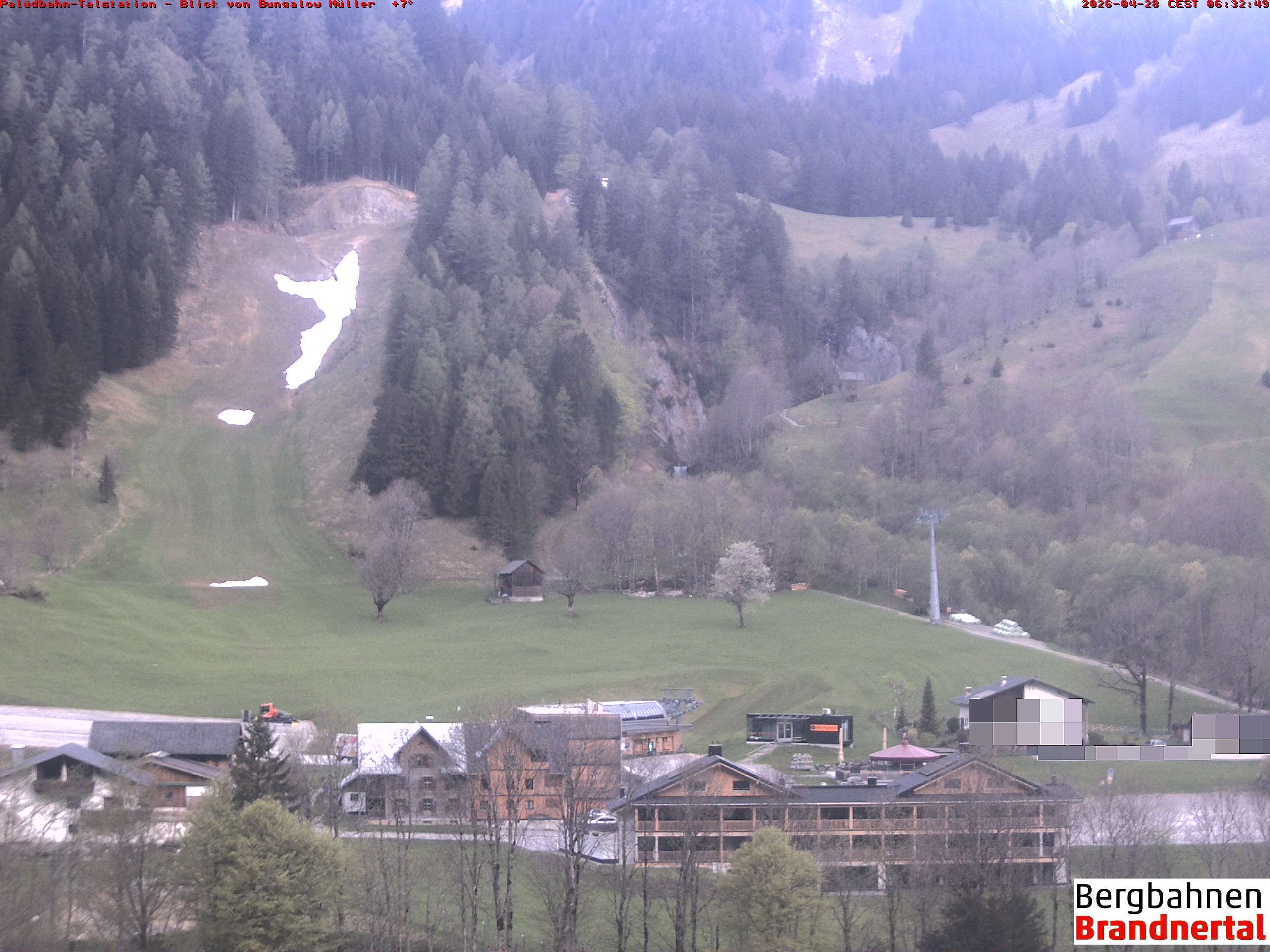 Archiv Foto Webcam Talstation Palüdbahn, Brand bei Bludenz