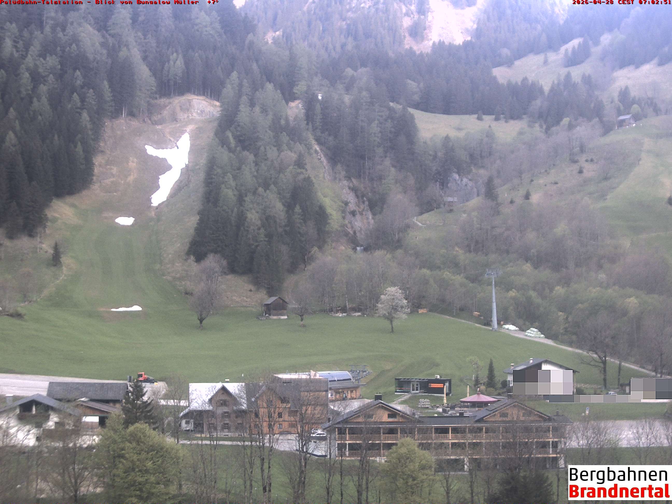 Archiv Foto Webcam Talstation Palüdbahn, Brand bei Bludenz