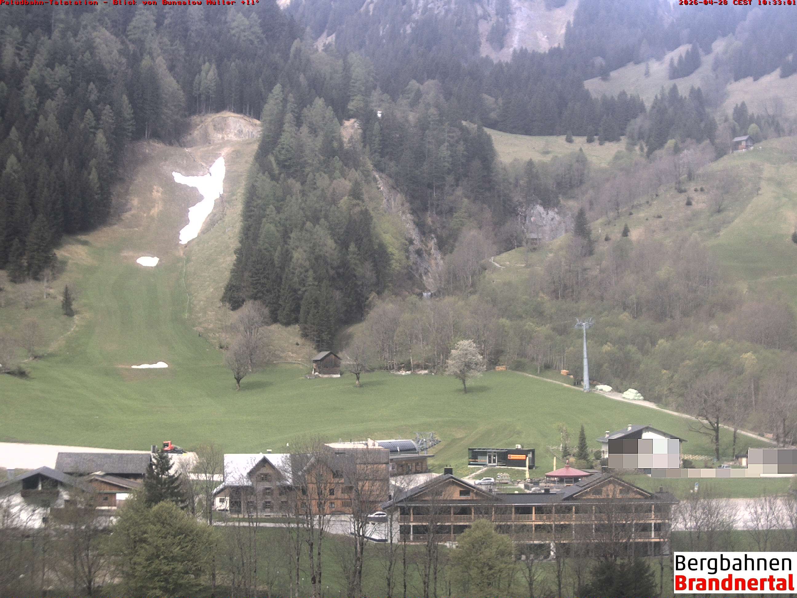 Archiv Foto Webcam Talstation Palüdbahn, Brand bei Bludenz