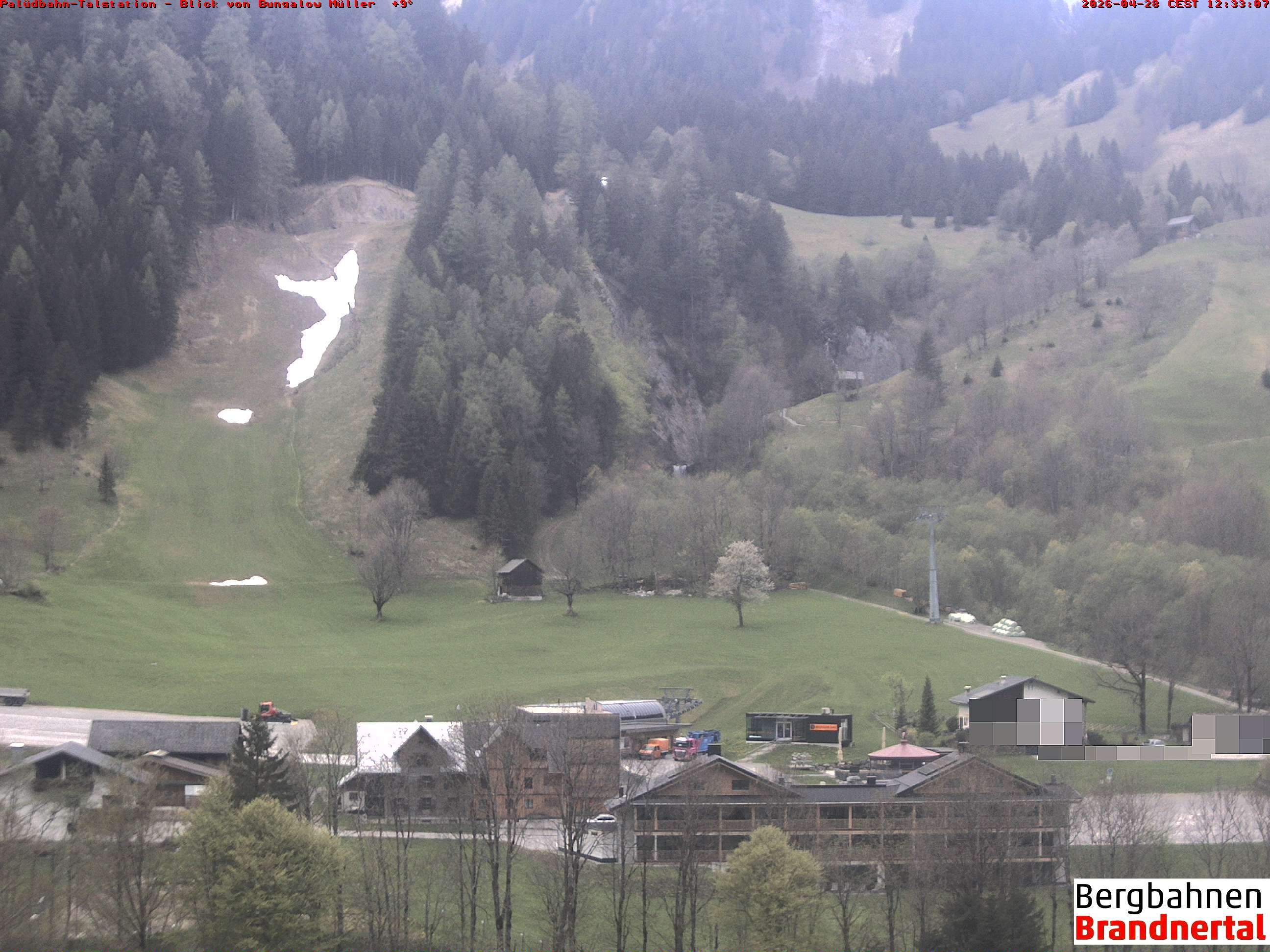 Archiv Foto Webcam Talstation Palüdbahn, Brand bei Bludenz