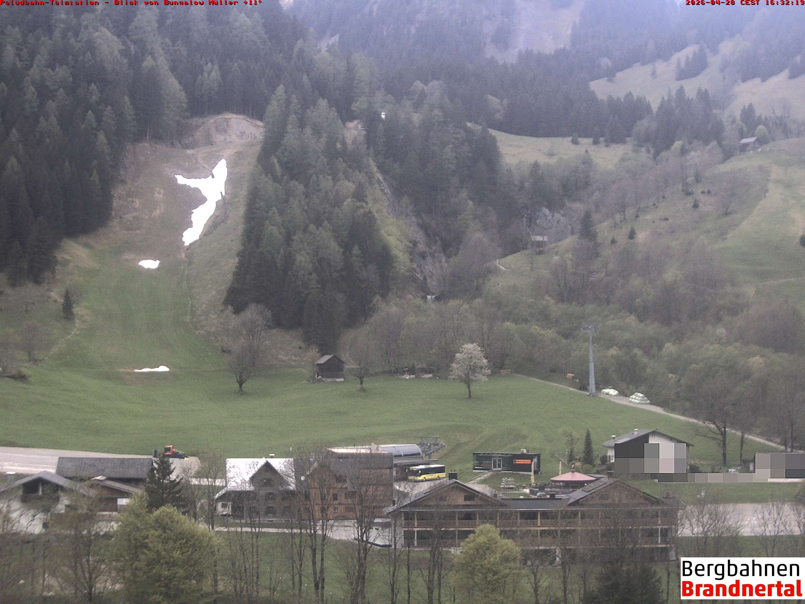 Archiv Foto Webcam Talstation Palüdbahn, Brand bei Bludenz