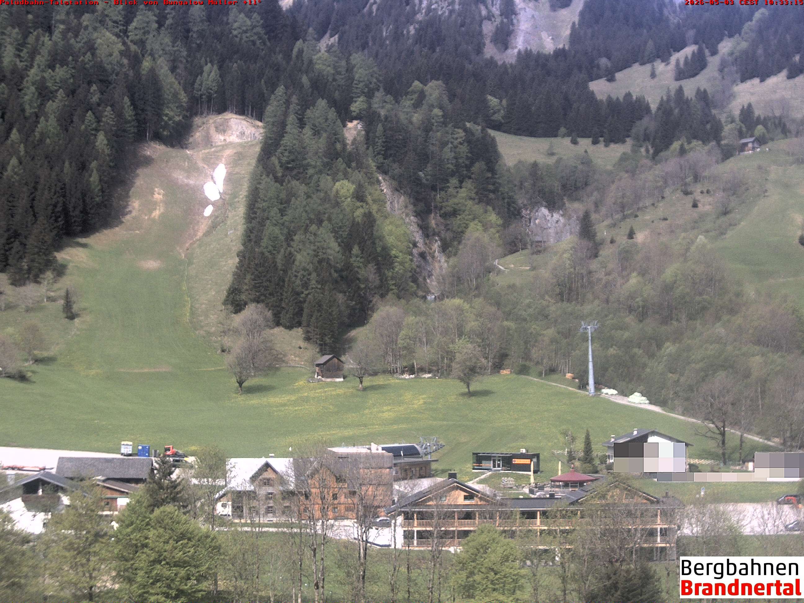 Archiv Foto Webcam Talstation Palüdbahn, Brand bei Bludenz