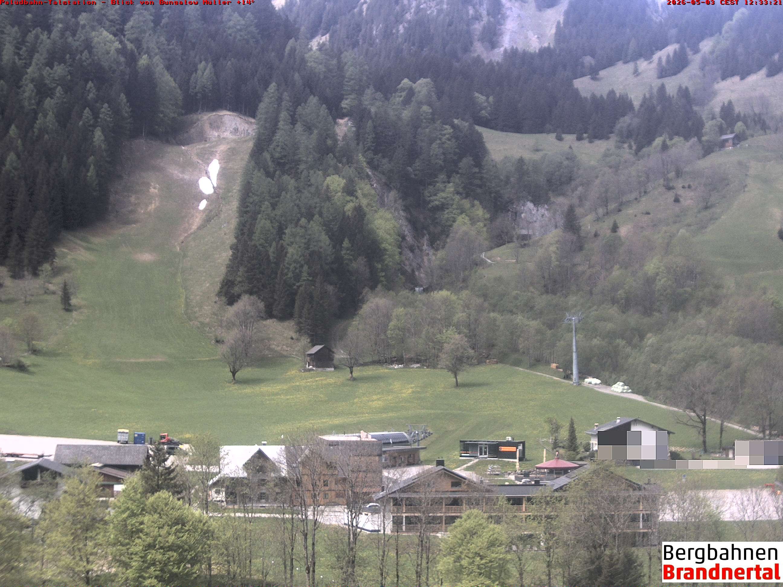 Archiv Foto Webcam Talstation Palüdbahn, Brand bei Bludenz
