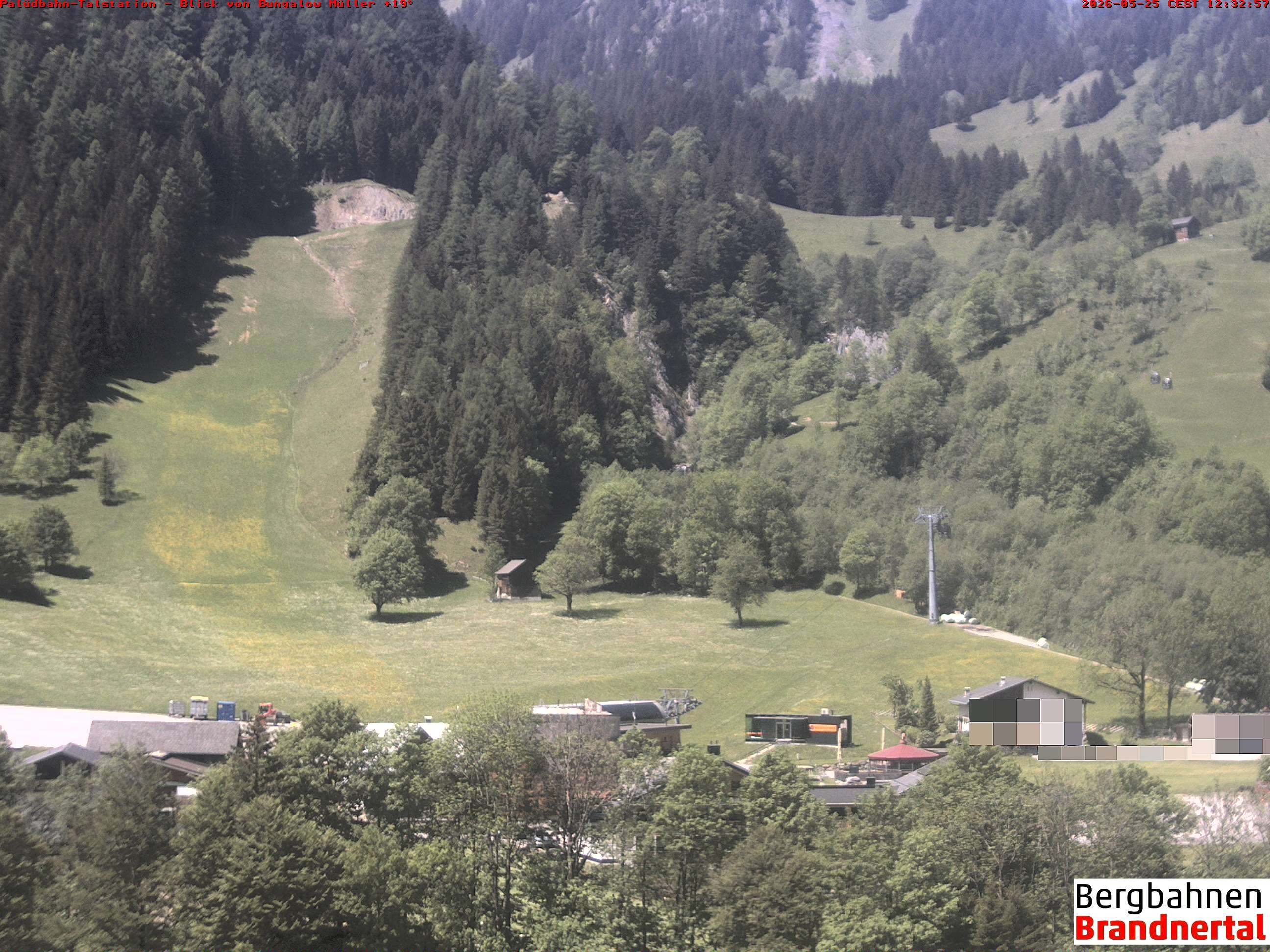 Archiv Foto Webcam Talstation Palüdbahn, Brand bei Bludenz