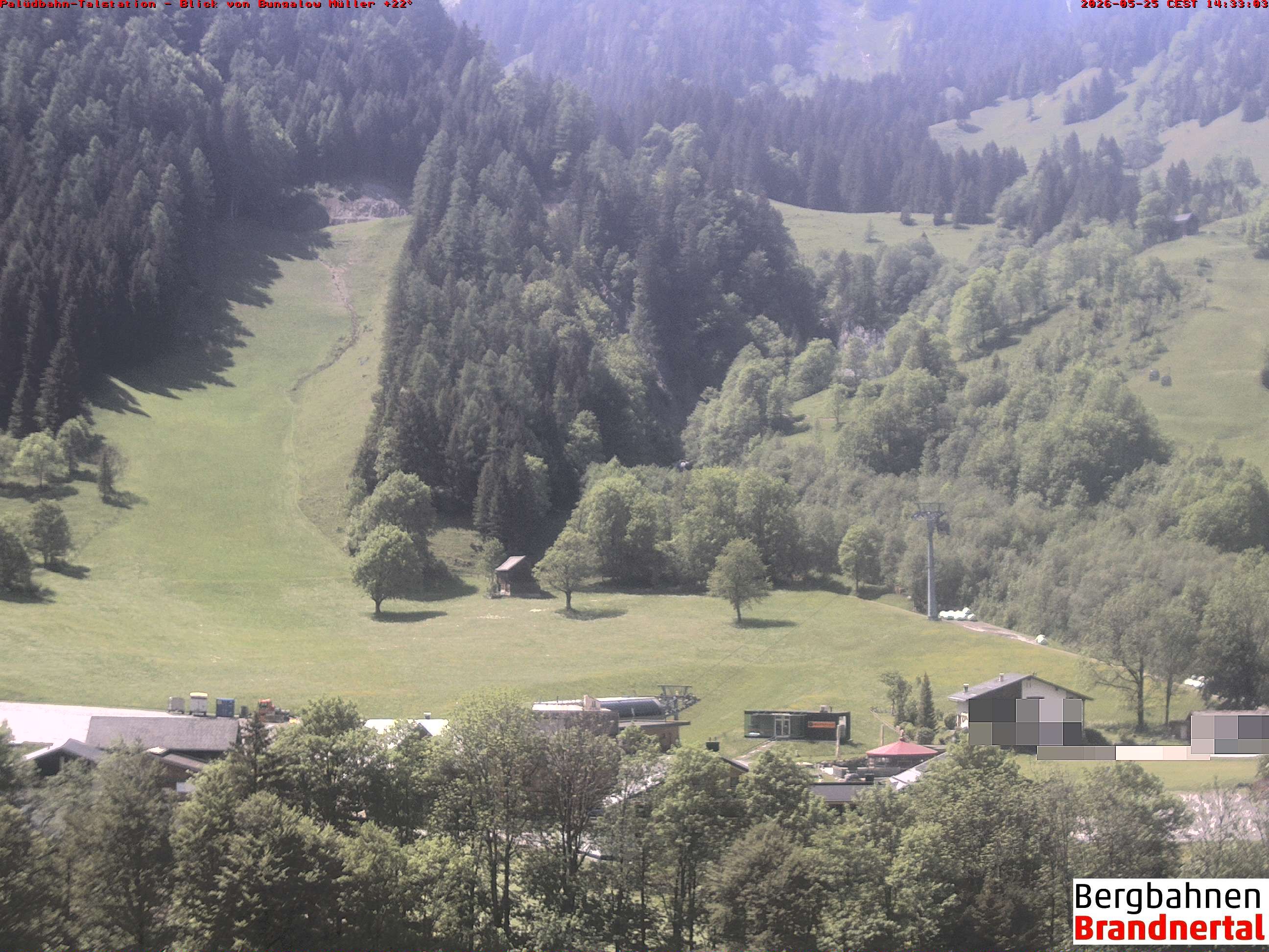 Archiv Foto Webcam Talstation Palüdbahn, Brand bei Bludenz