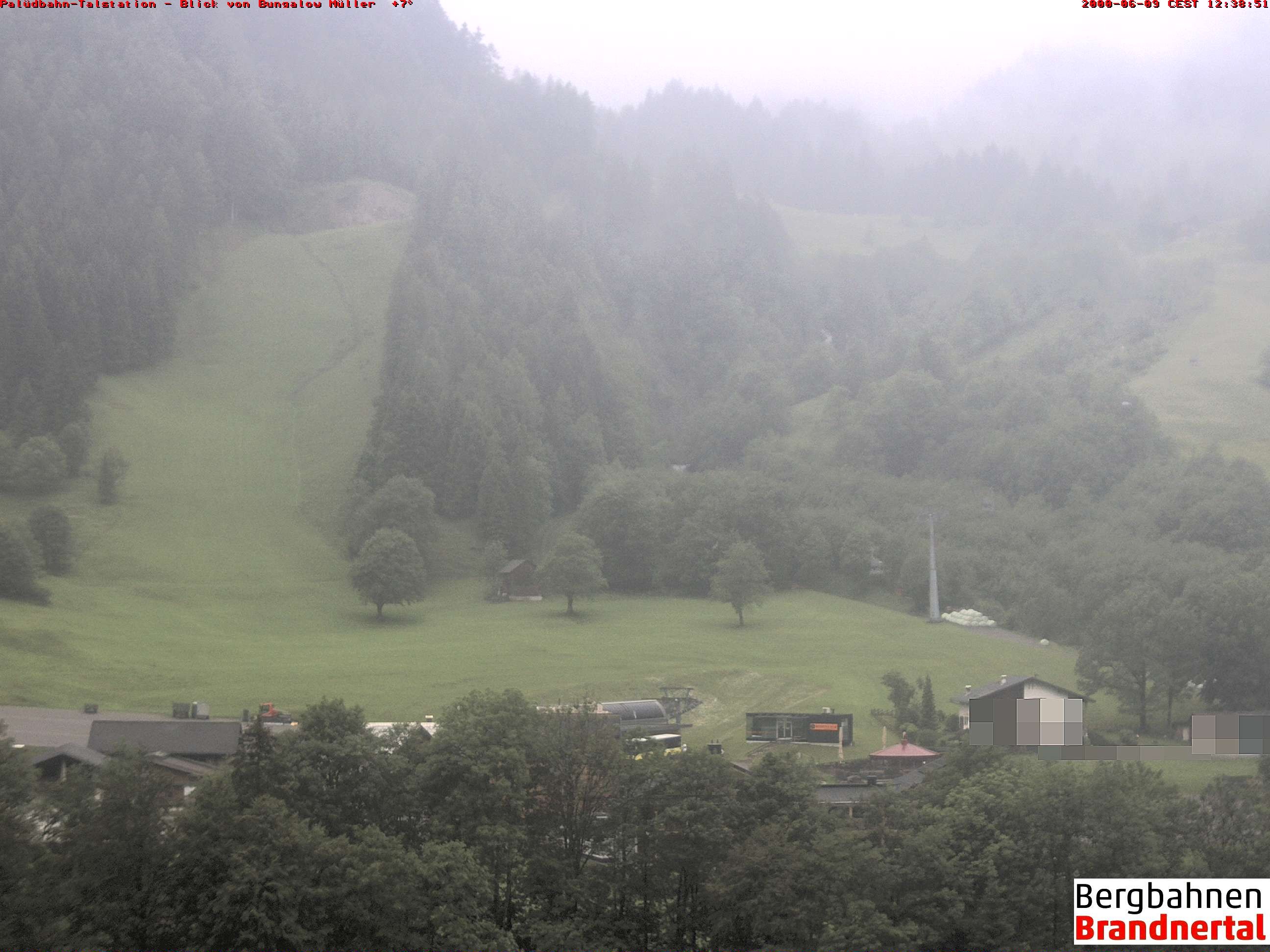 Archiv Foto Webcam Talstation Palüdbahn, Brand bei Bludenz