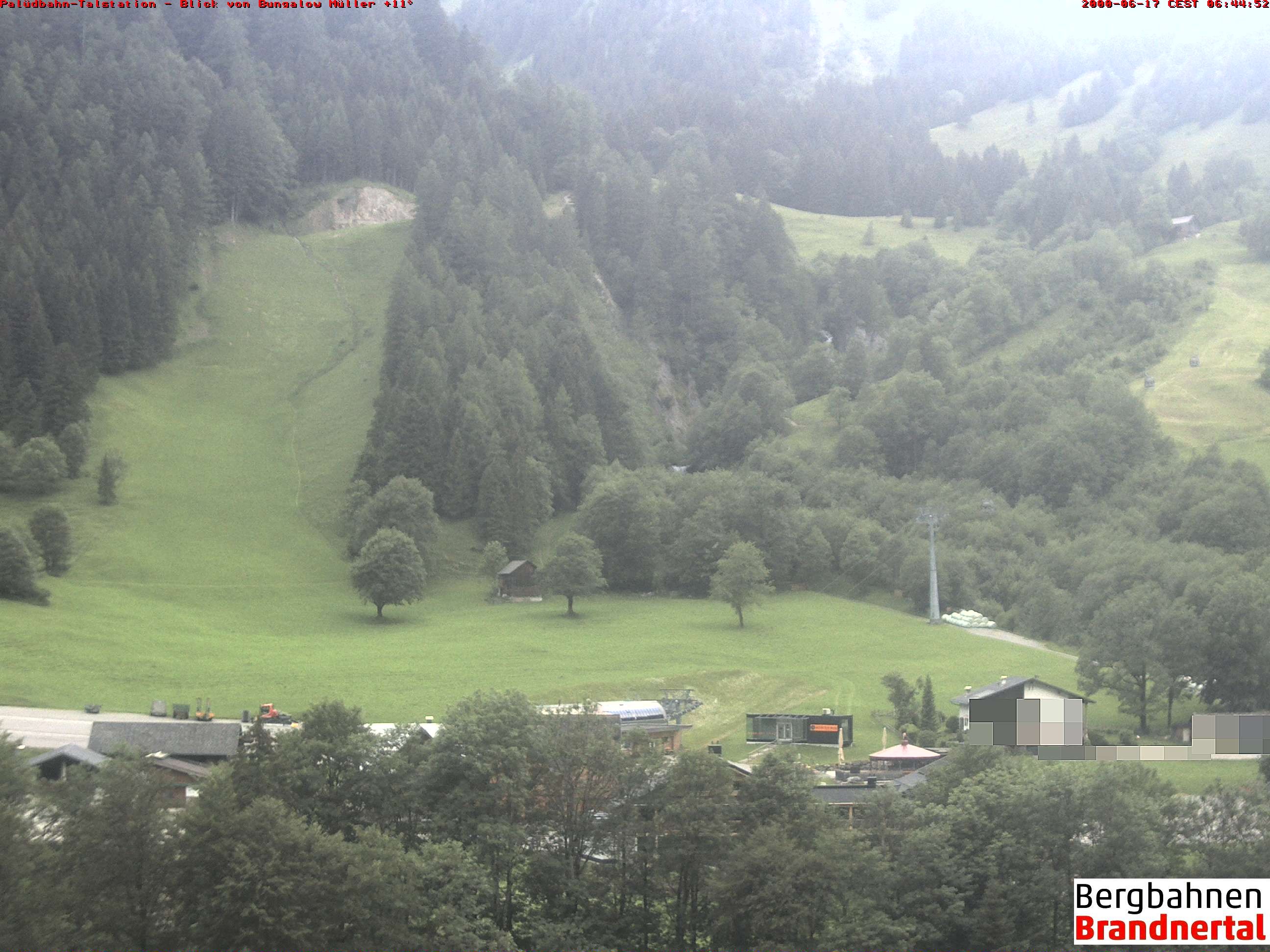 Archiv Foto Webcam Talstation Palüdbahn, Brand bei Bludenz