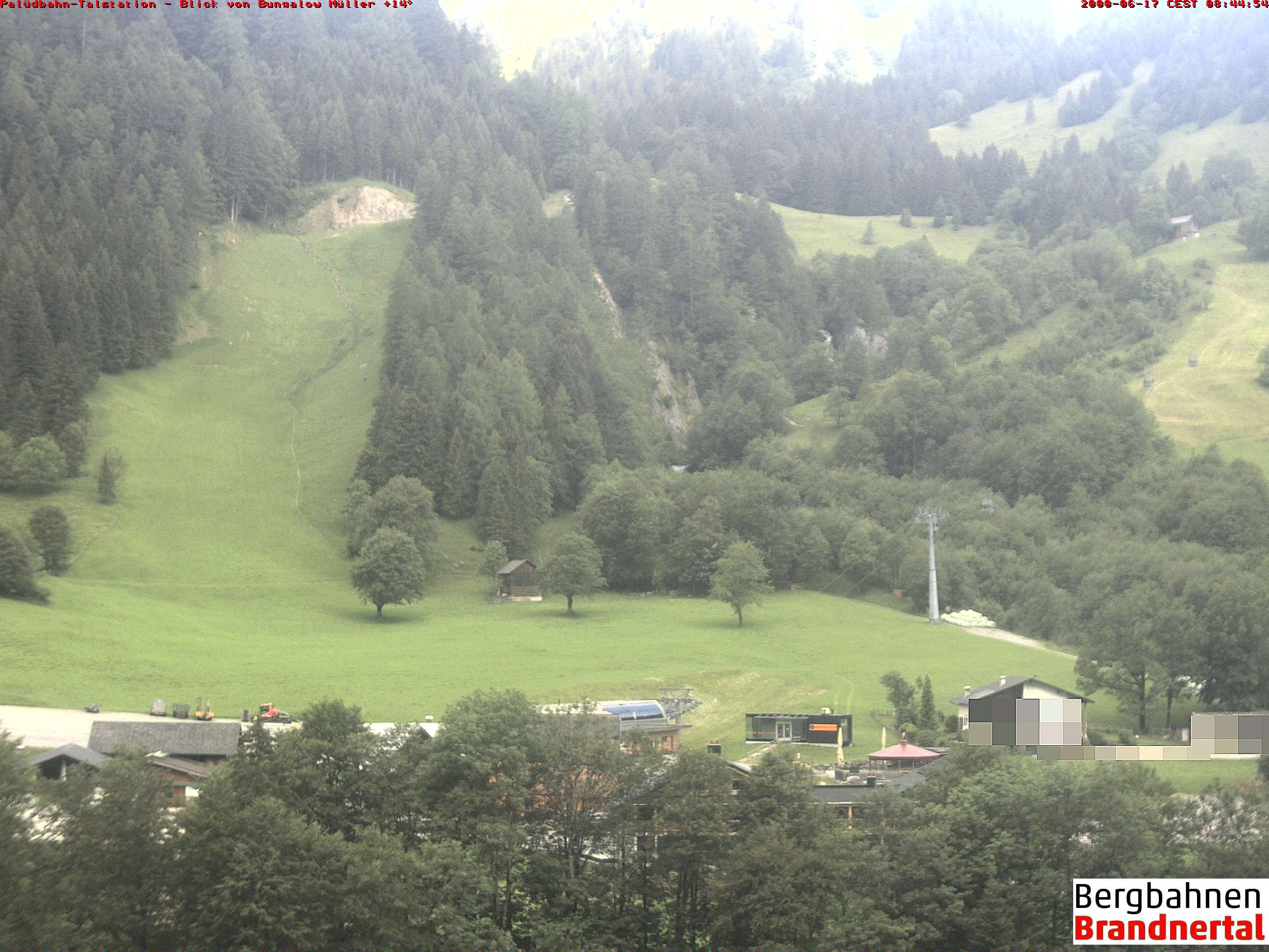 Archiv Foto Webcam Talstation Palüdbahn, Brand bei Bludenz