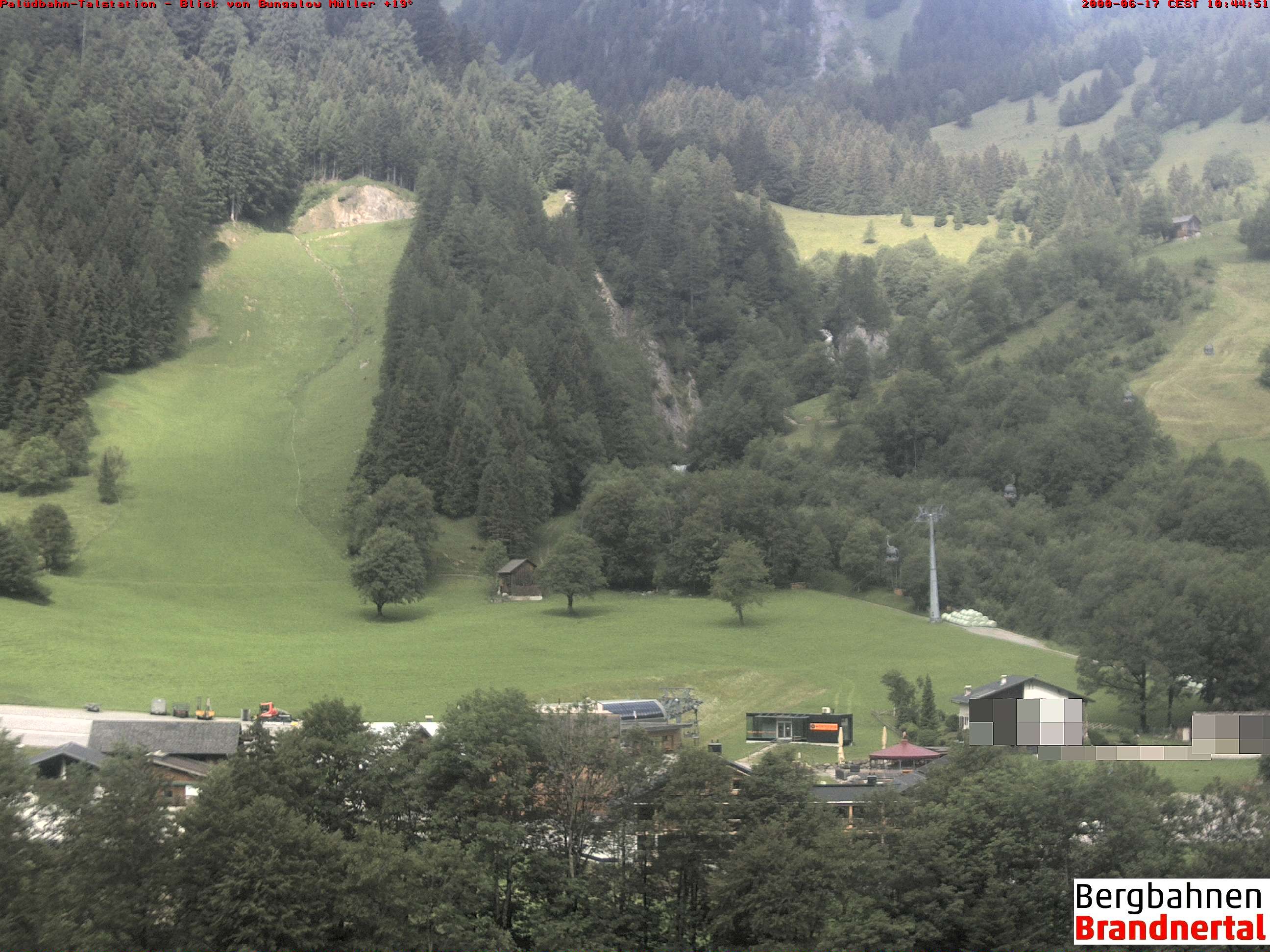 Archiv Foto Webcam Talstation Palüdbahn, Brand bei Bludenz