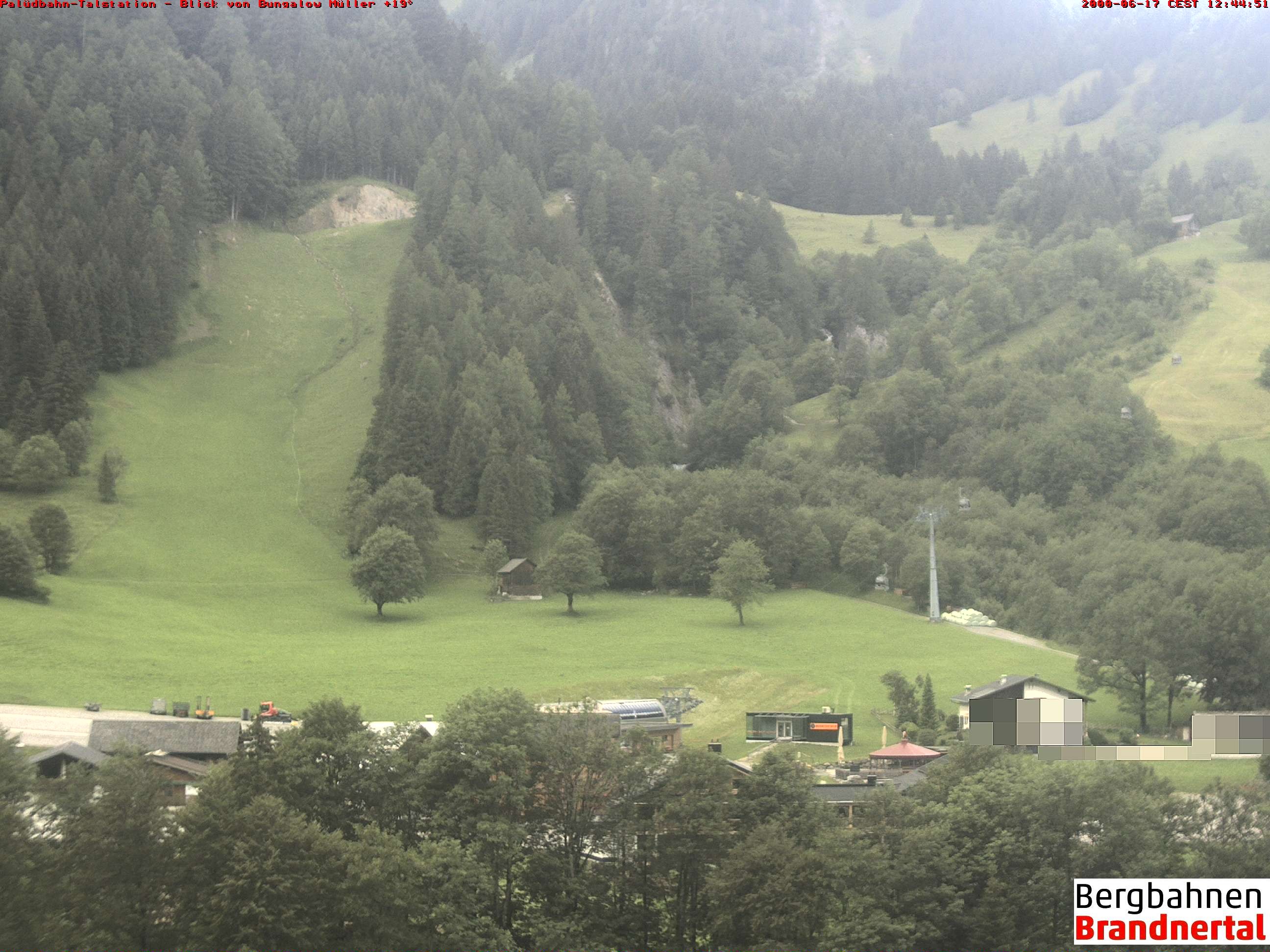 Archiv Foto Webcam Talstation Palüdbahn, Brand bei Bludenz