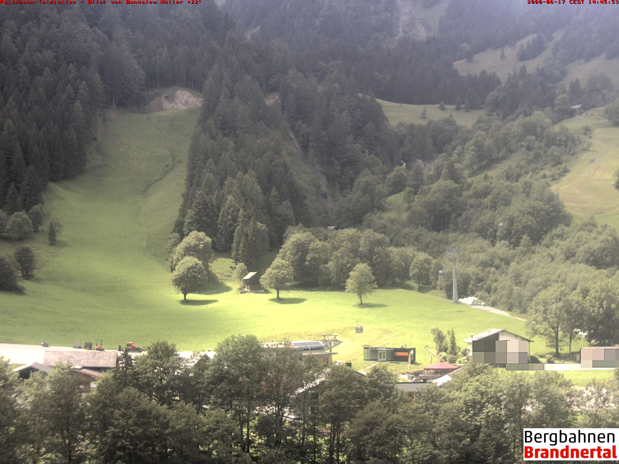 Archiv Foto Webcam Talstation Palüdbahn, Brand bei Bludenz