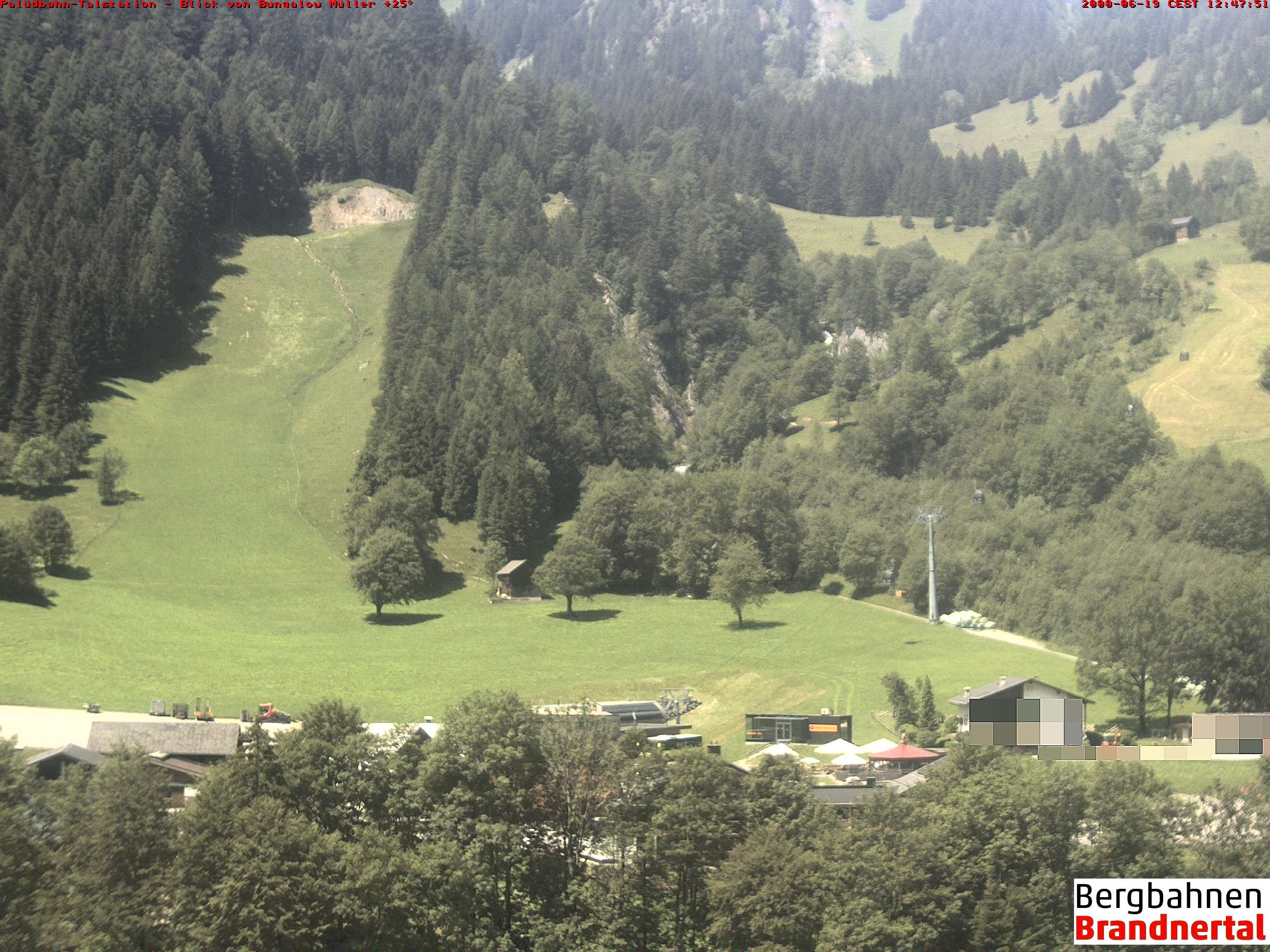 Archiv Foto Webcam Talstation Palüdbahn, Brand bei Bludenz