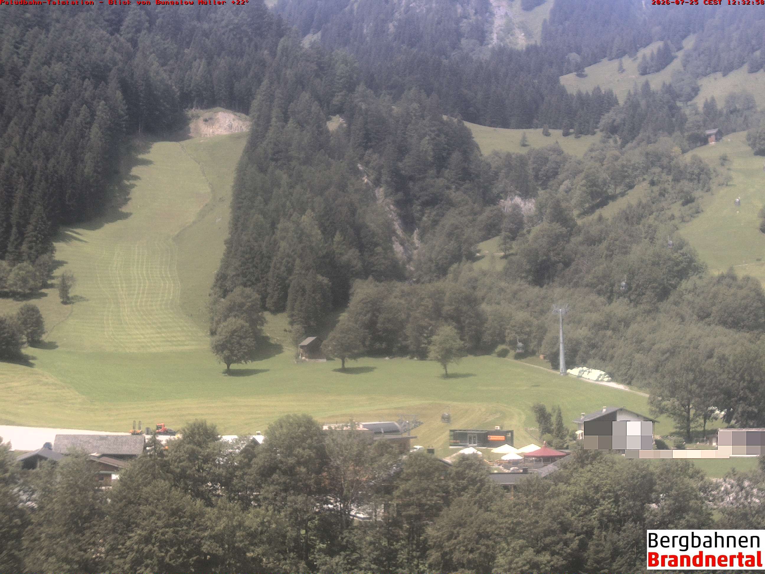 Archiv Foto Webcam Talstation Palüdbahn, Brand bei Bludenz
