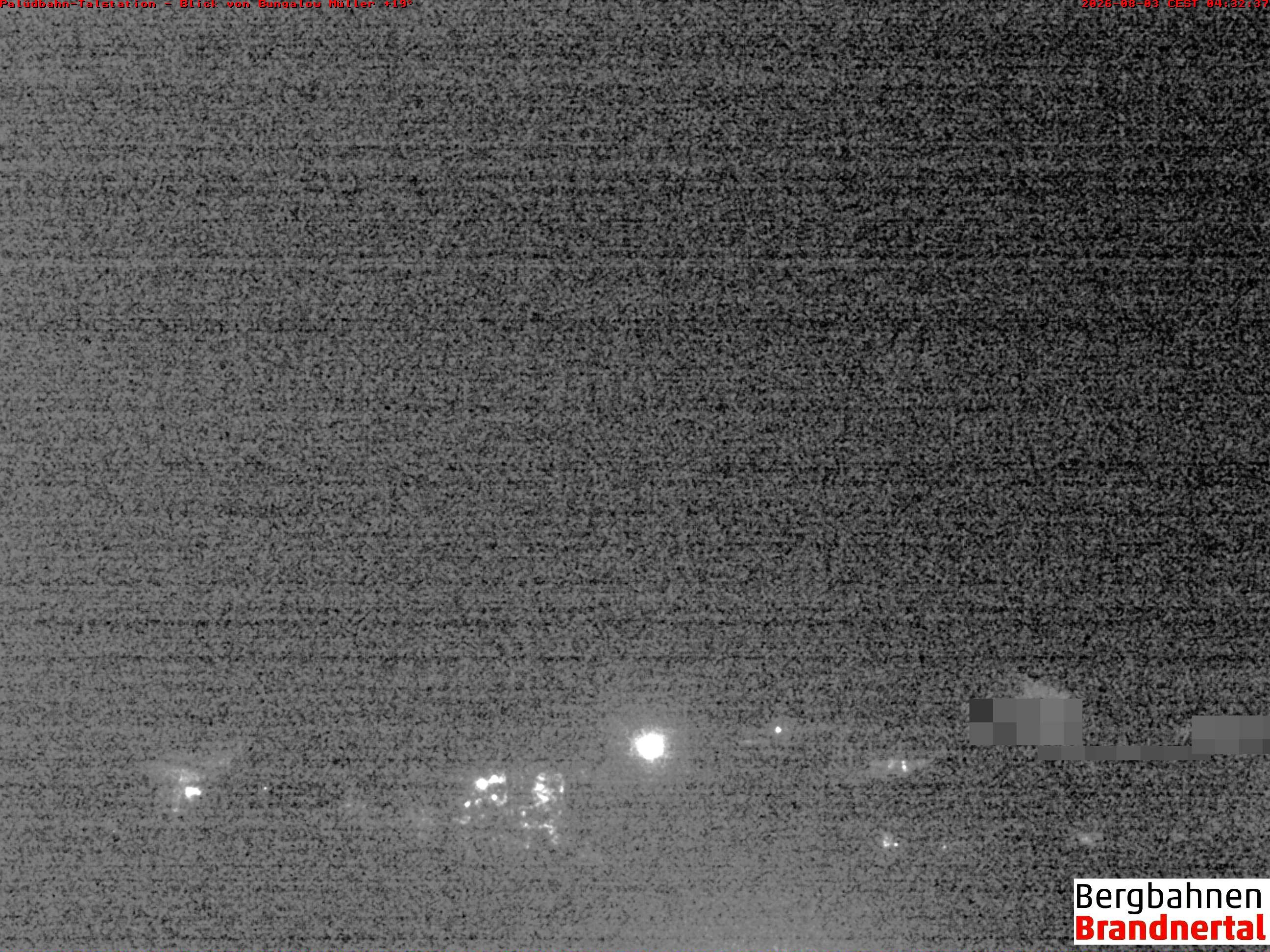 Archived image Webcam base station "Palüdbahn", Brand near Bludenz