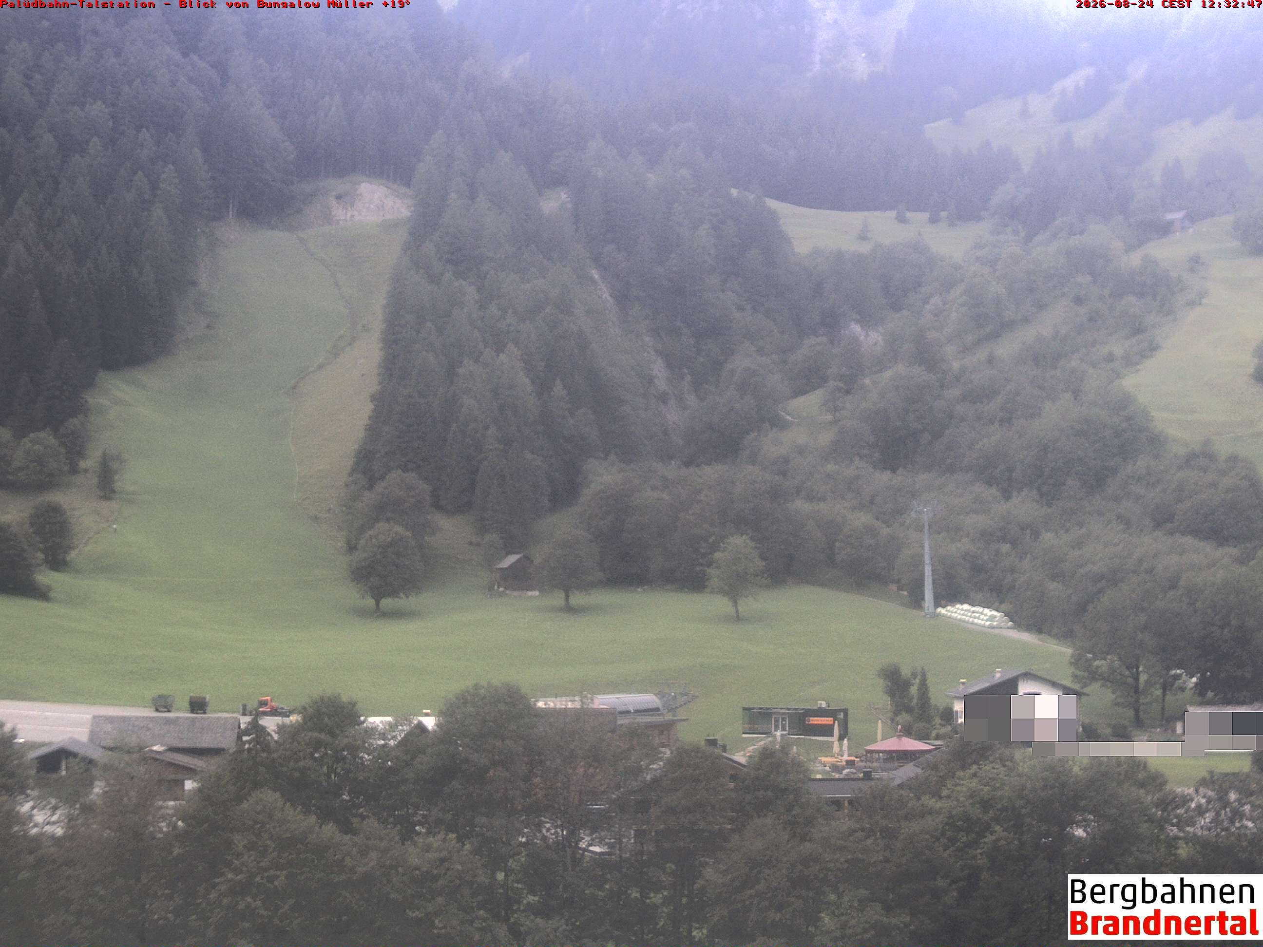 Archiv Foto Webcam Talstation Palüdbahn, Brand bei Bludenz