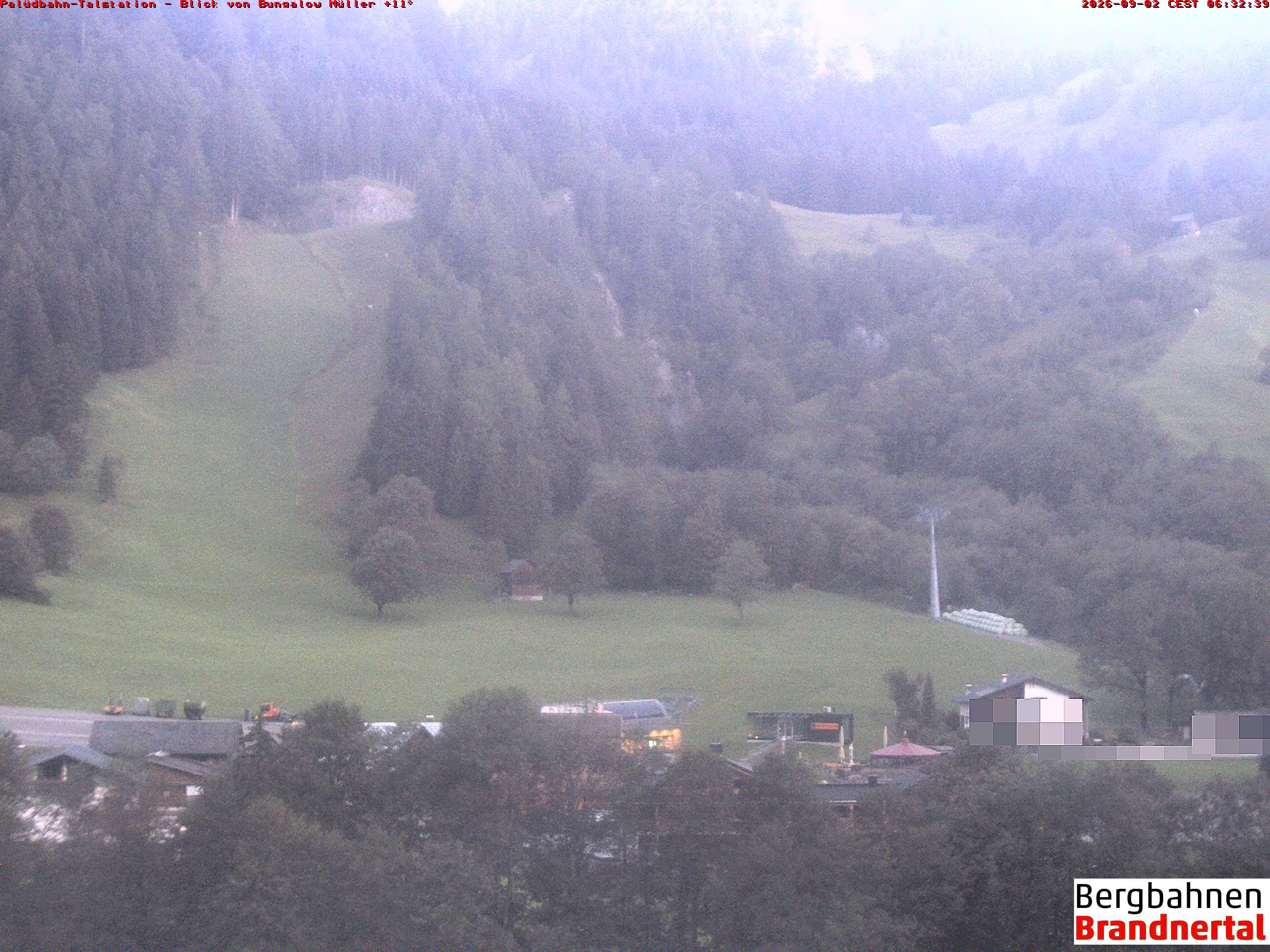 Archiv Foto Webcam Talstation Palüdbahn, Brand bei Bludenz