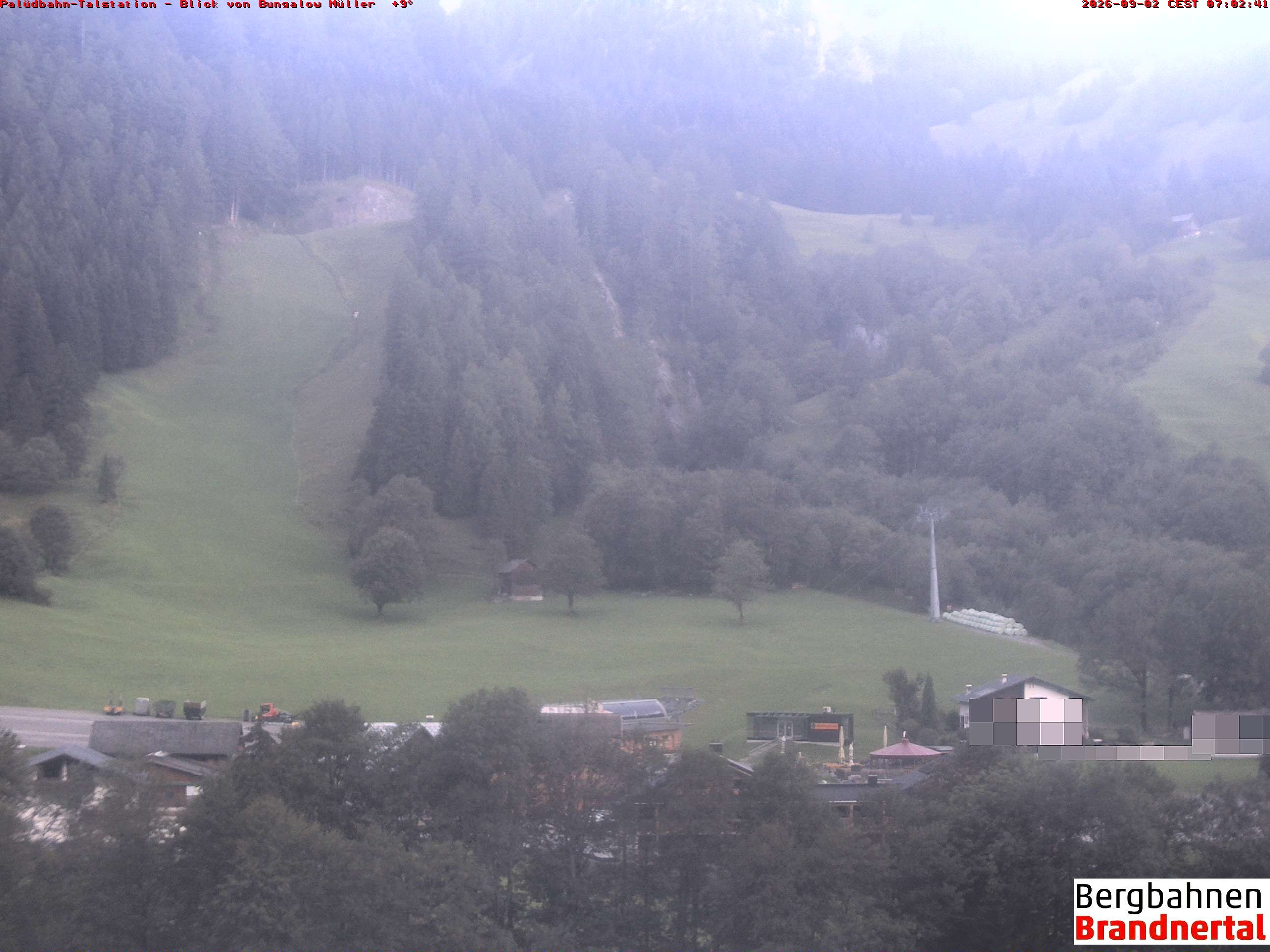 Archiv Foto Webcam Talstation Palüdbahn, Brand bei Bludenz