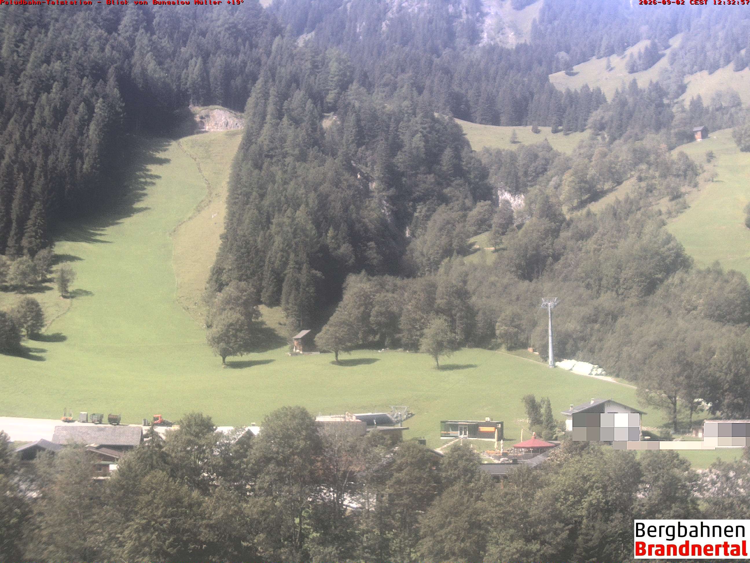 Archiv Foto Webcam Talstation Palüdbahn, Brand bei Bludenz