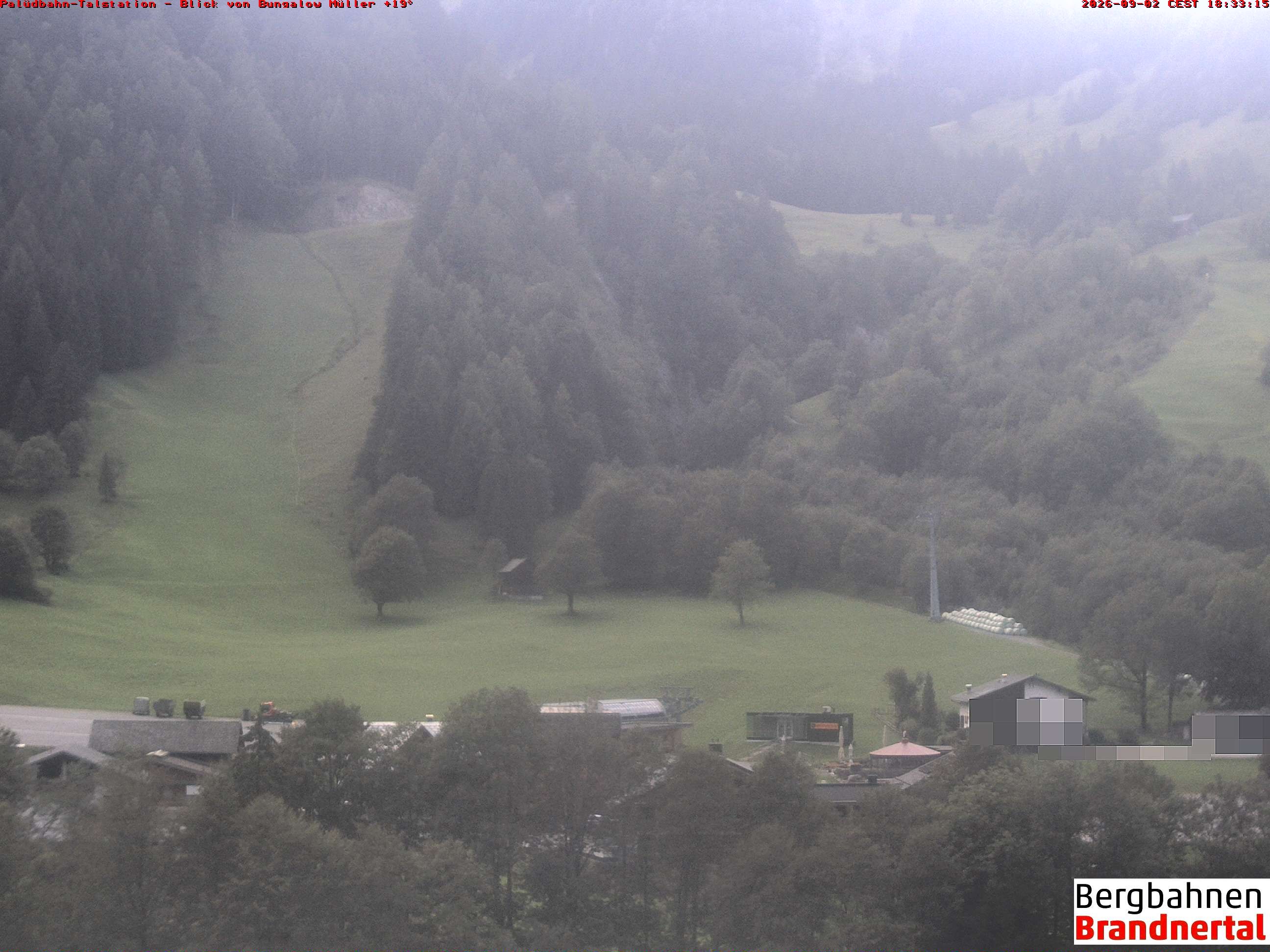 Archiv Foto Webcam Talstation Palüdbahn, Brand bei Bludenz