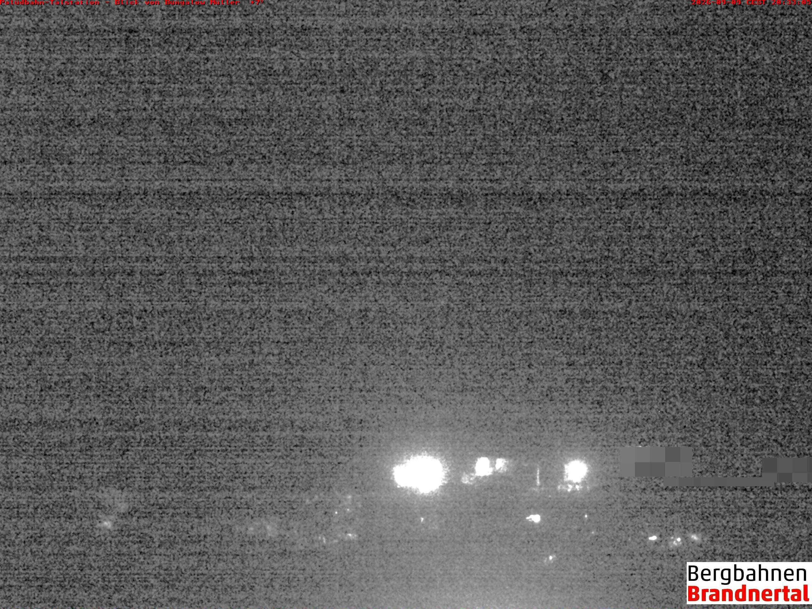 Archived image Webcam base station "Palüdbahn", Brand near Bludenz