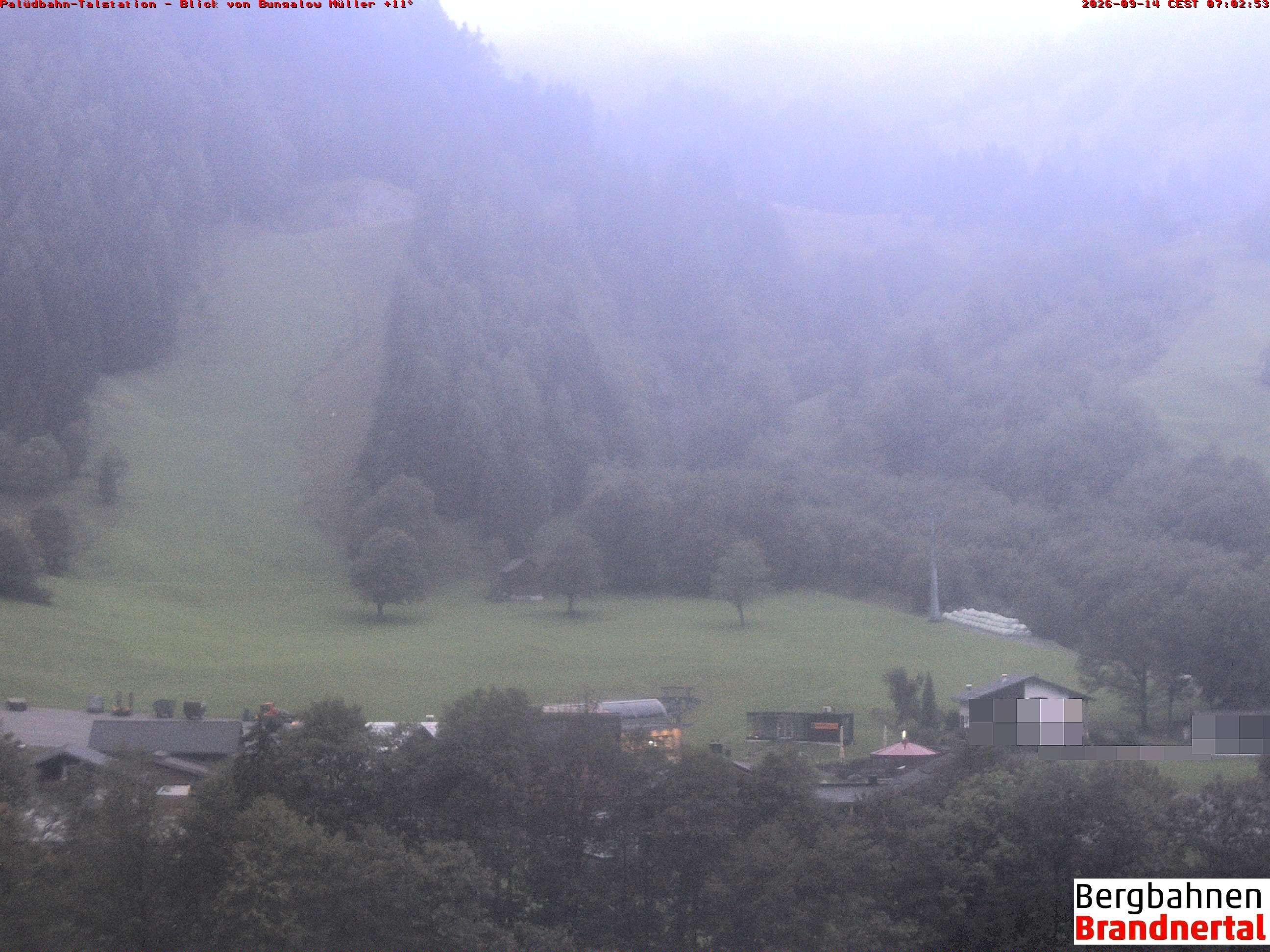 Archiv Foto Webcam Talstation Palüdbahn, Brand bei Bludenz
