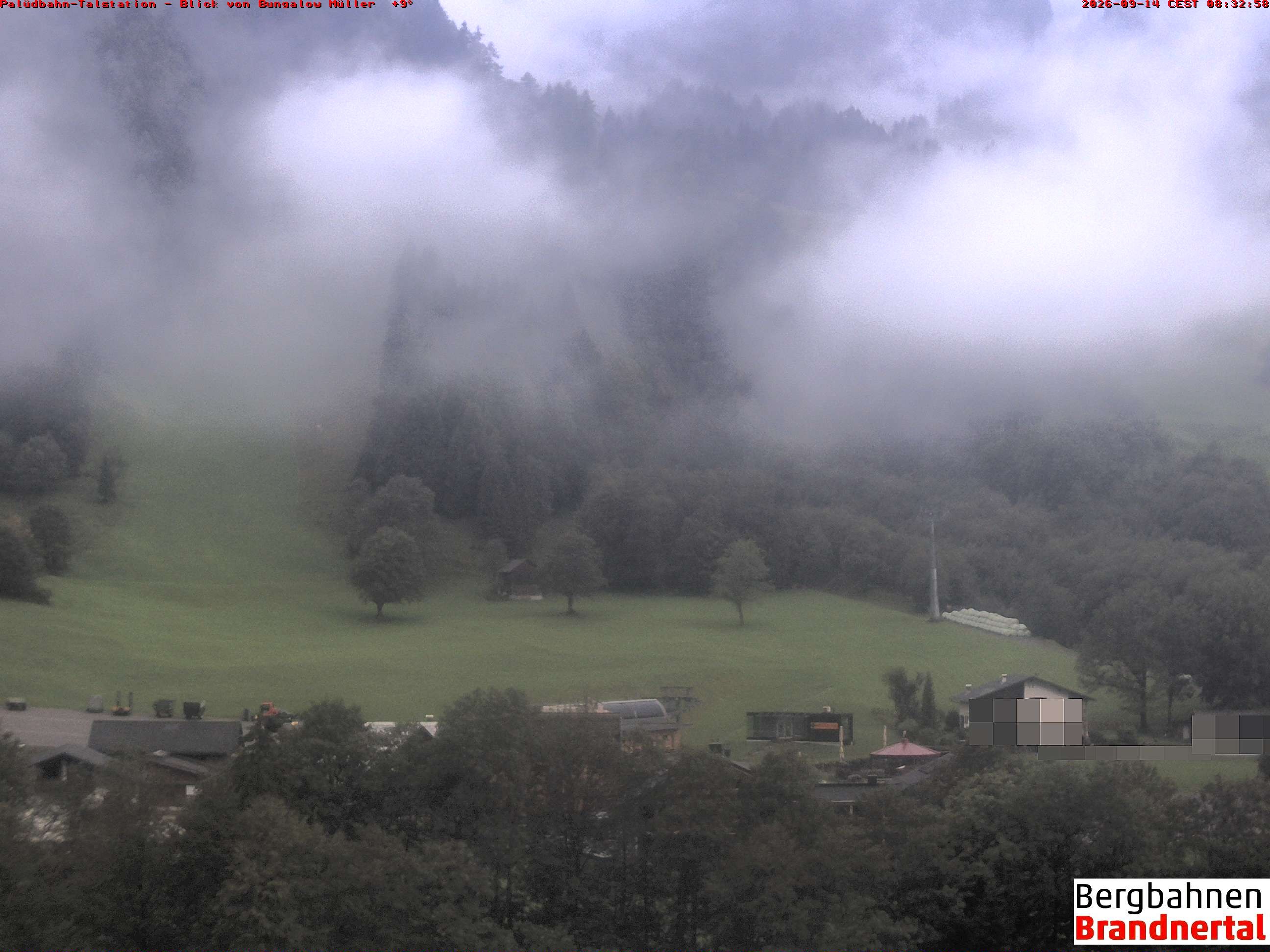 Archiv Foto Webcam Talstation Palüdbahn, Brand bei Bludenz