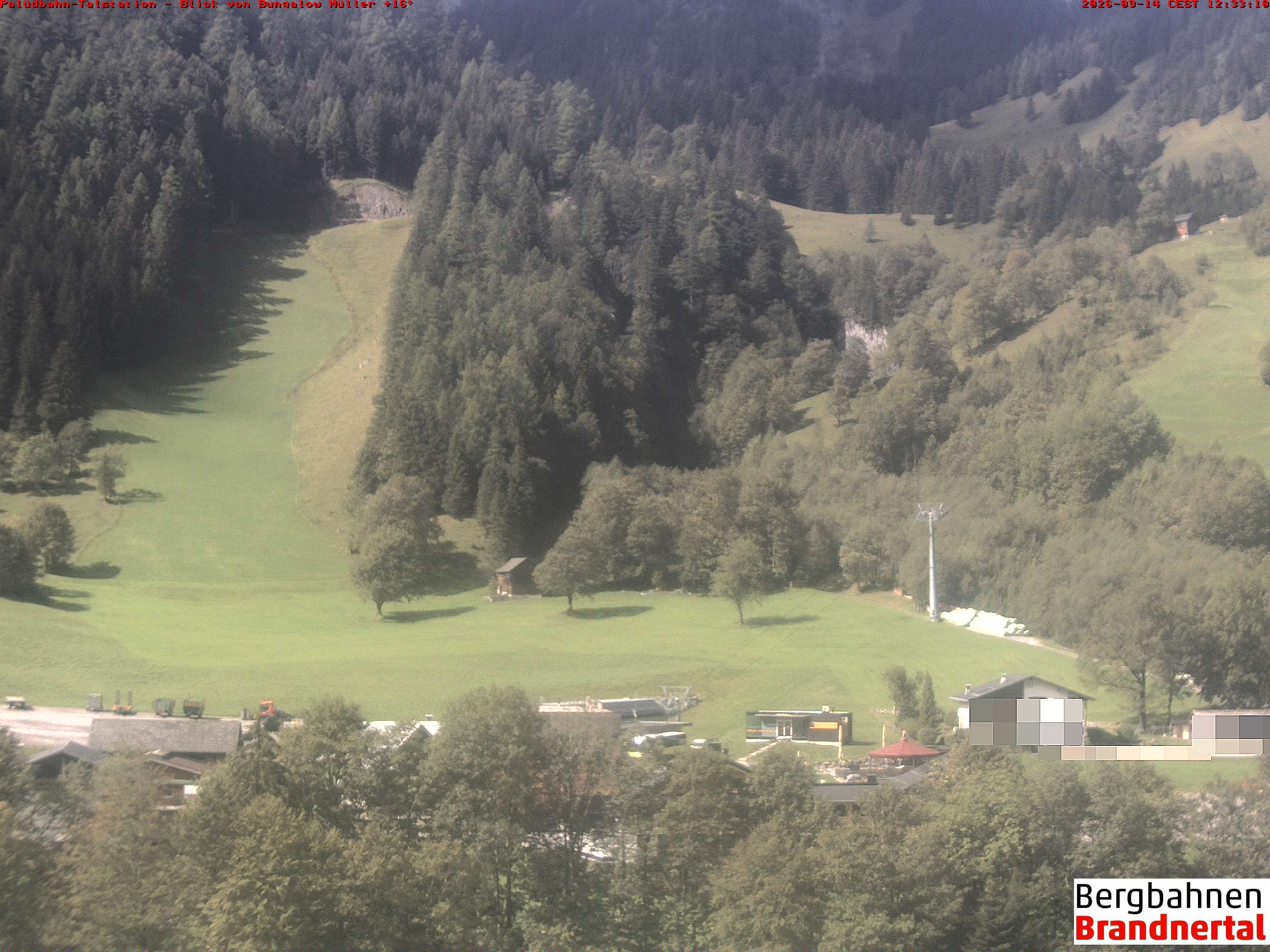 Archiv Foto Webcam Talstation Palüdbahn, Brand bei Bludenz