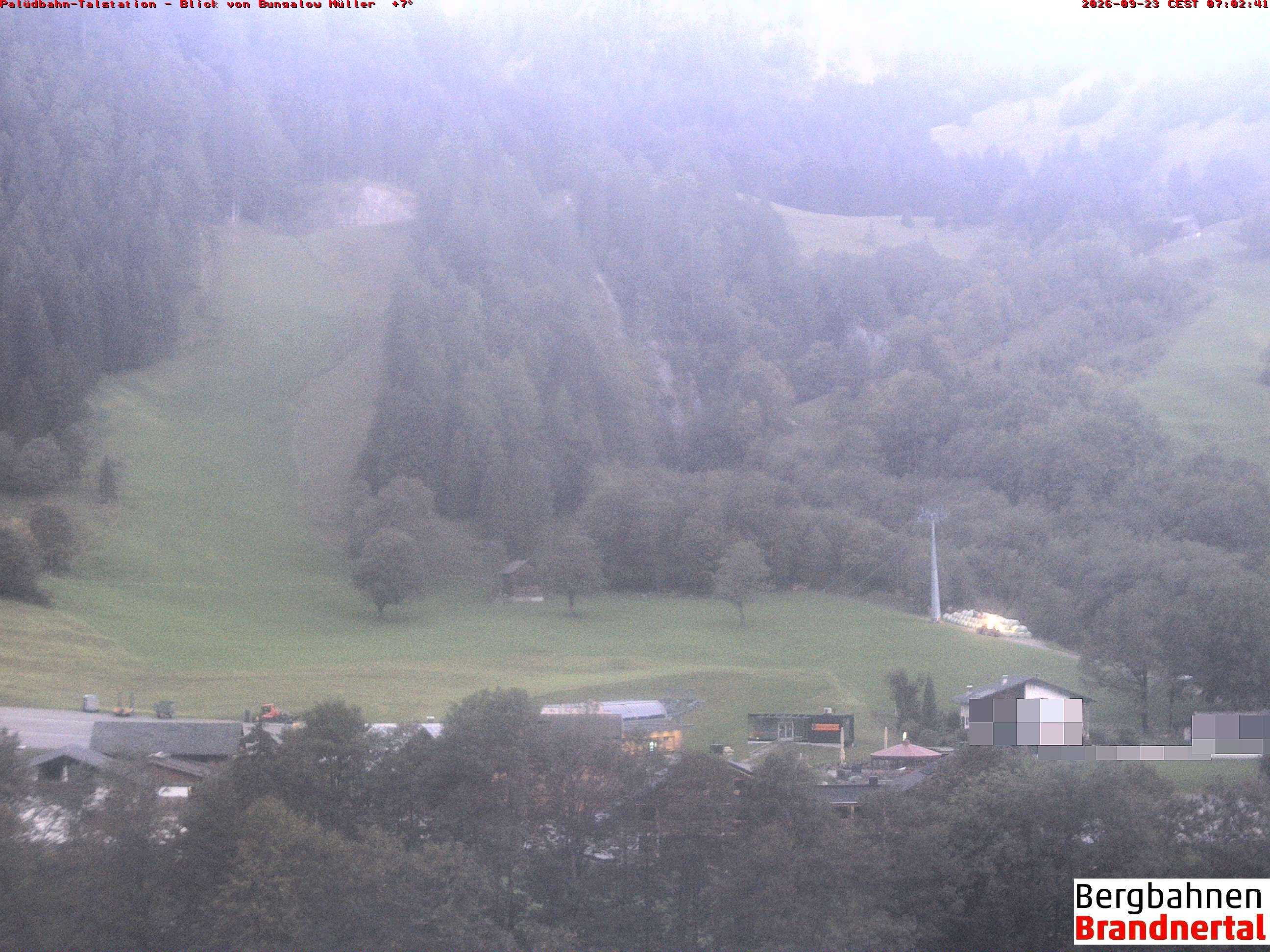 Archiv Foto Webcam Talstation Palüdbahn, Brand bei Bludenz
