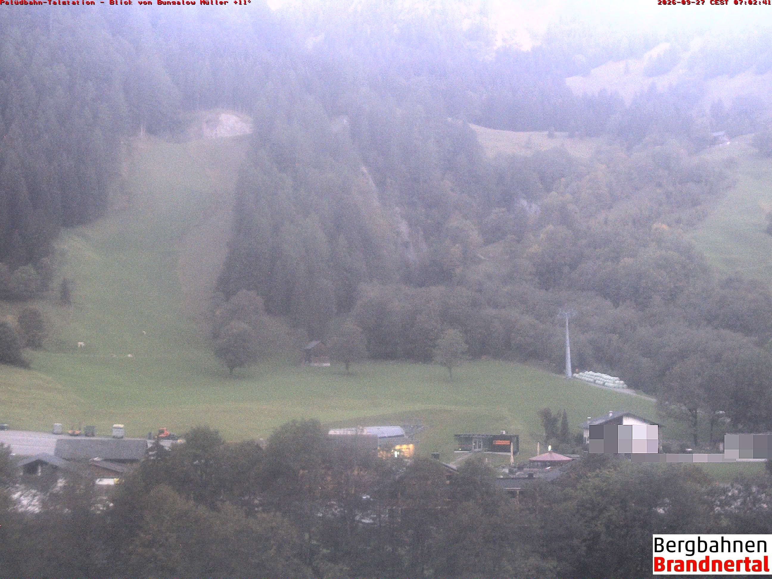 Archiv Foto Webcam Talstation Palüdbahn, Brand bei Bludenz