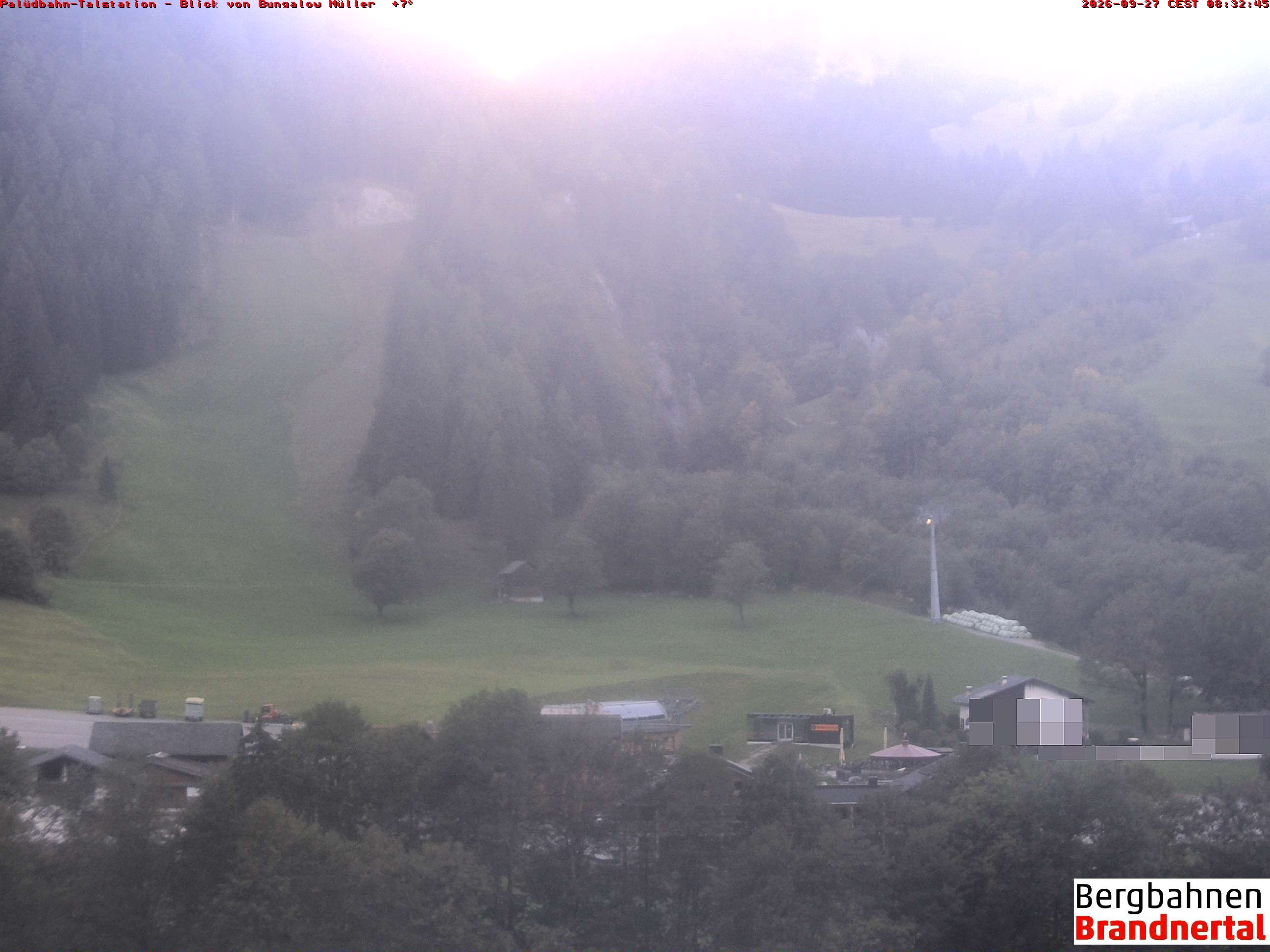 Archiv Foto Webcam Talstation Palüdbahn, Brand bei Bludenz