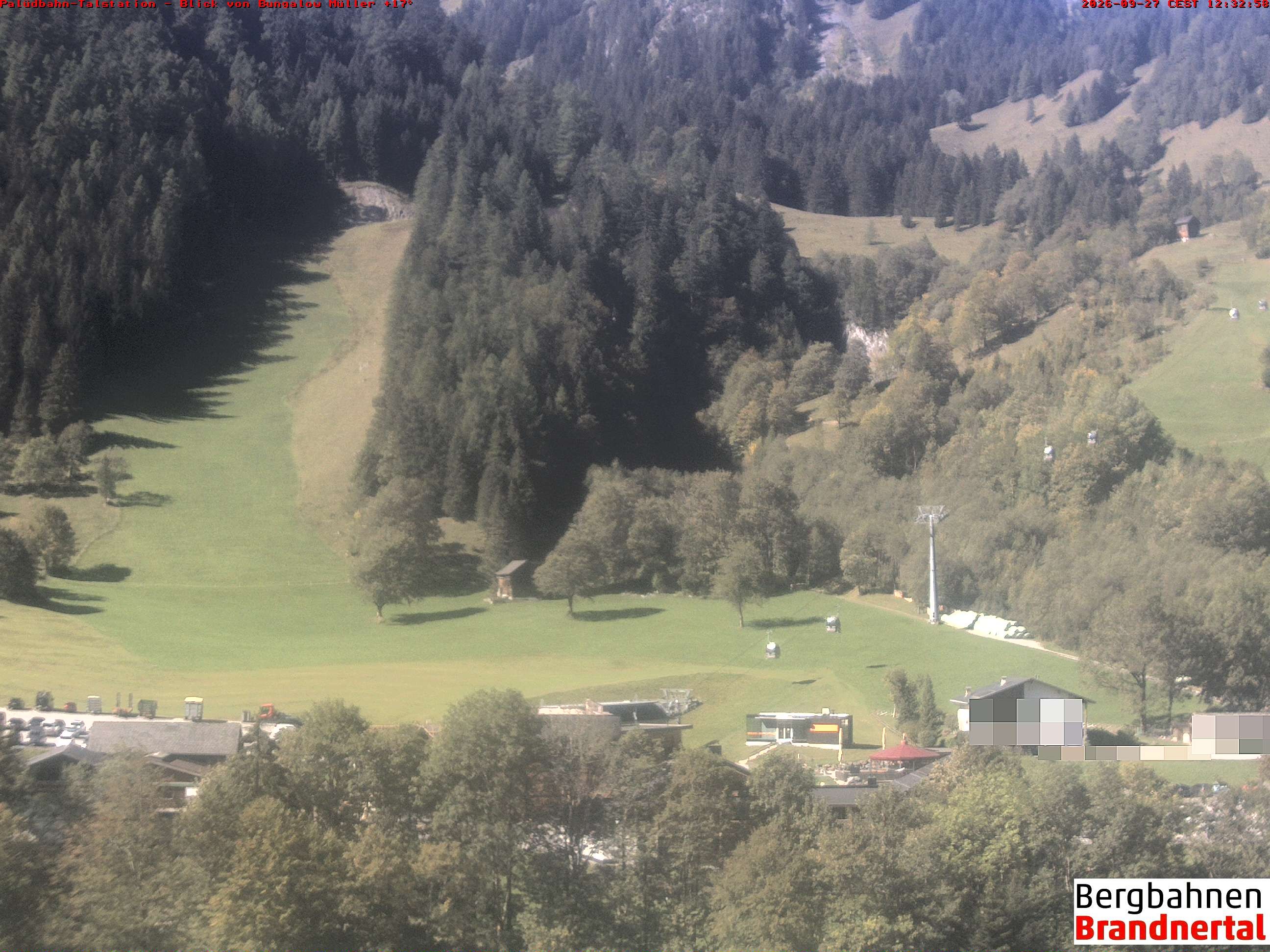 Archiv Foto Webcam Talstation Palüdbahn, Brand bei Bludenz