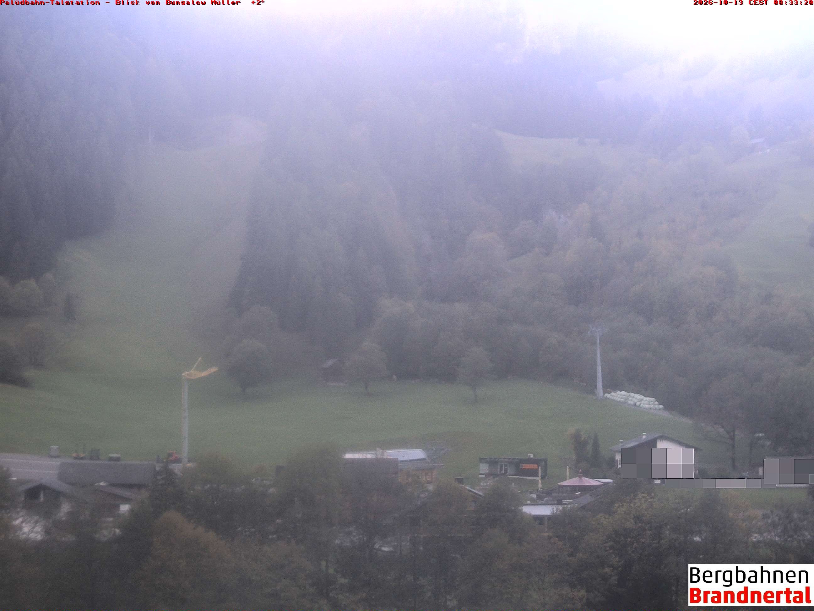 Archiv Foto Webcam Talstation Palüdbahn, Brand bei Bludenz