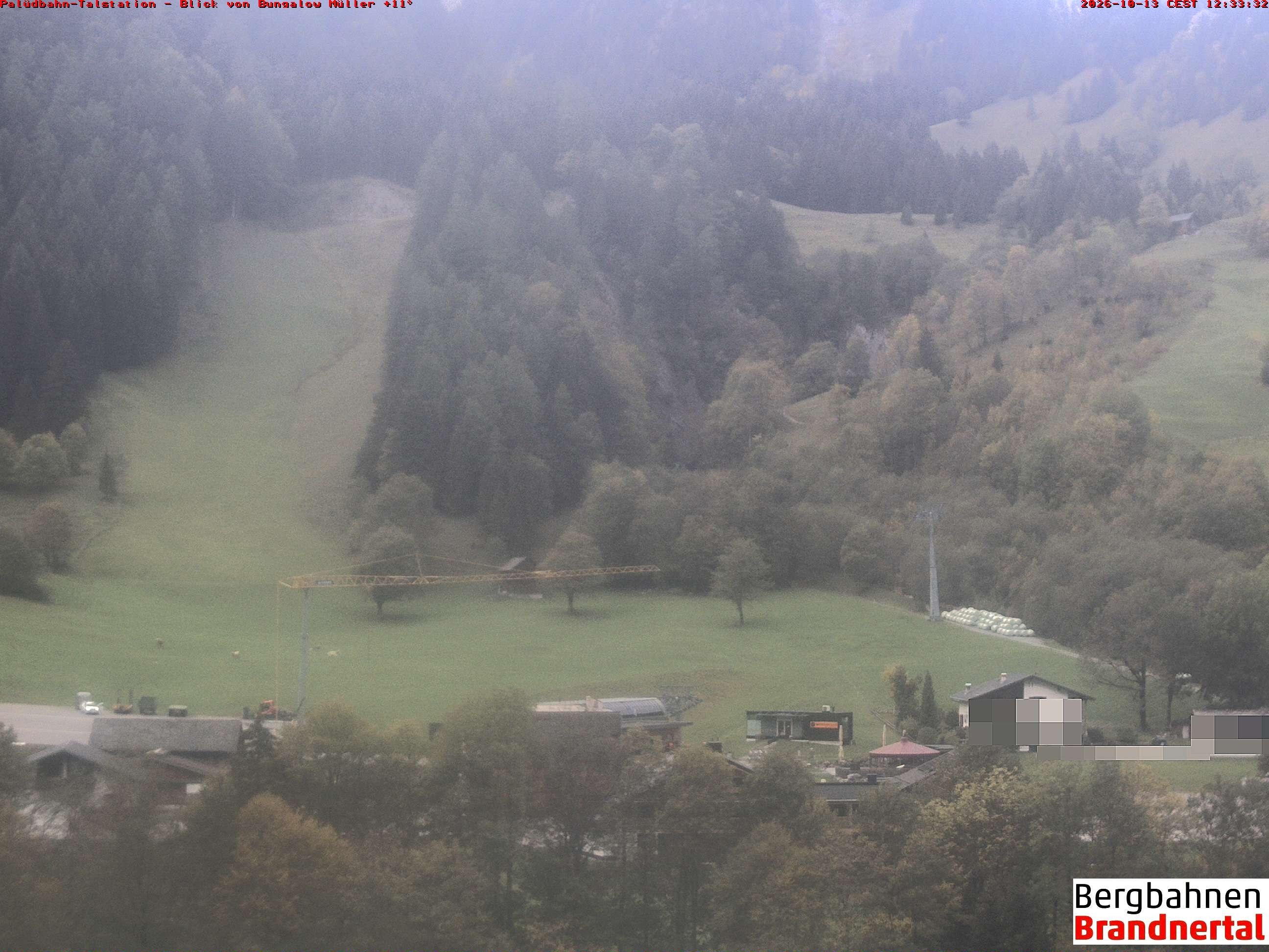 Archiv Foto Webcam Talstation Palüdbahn, Brand bei Bludenz