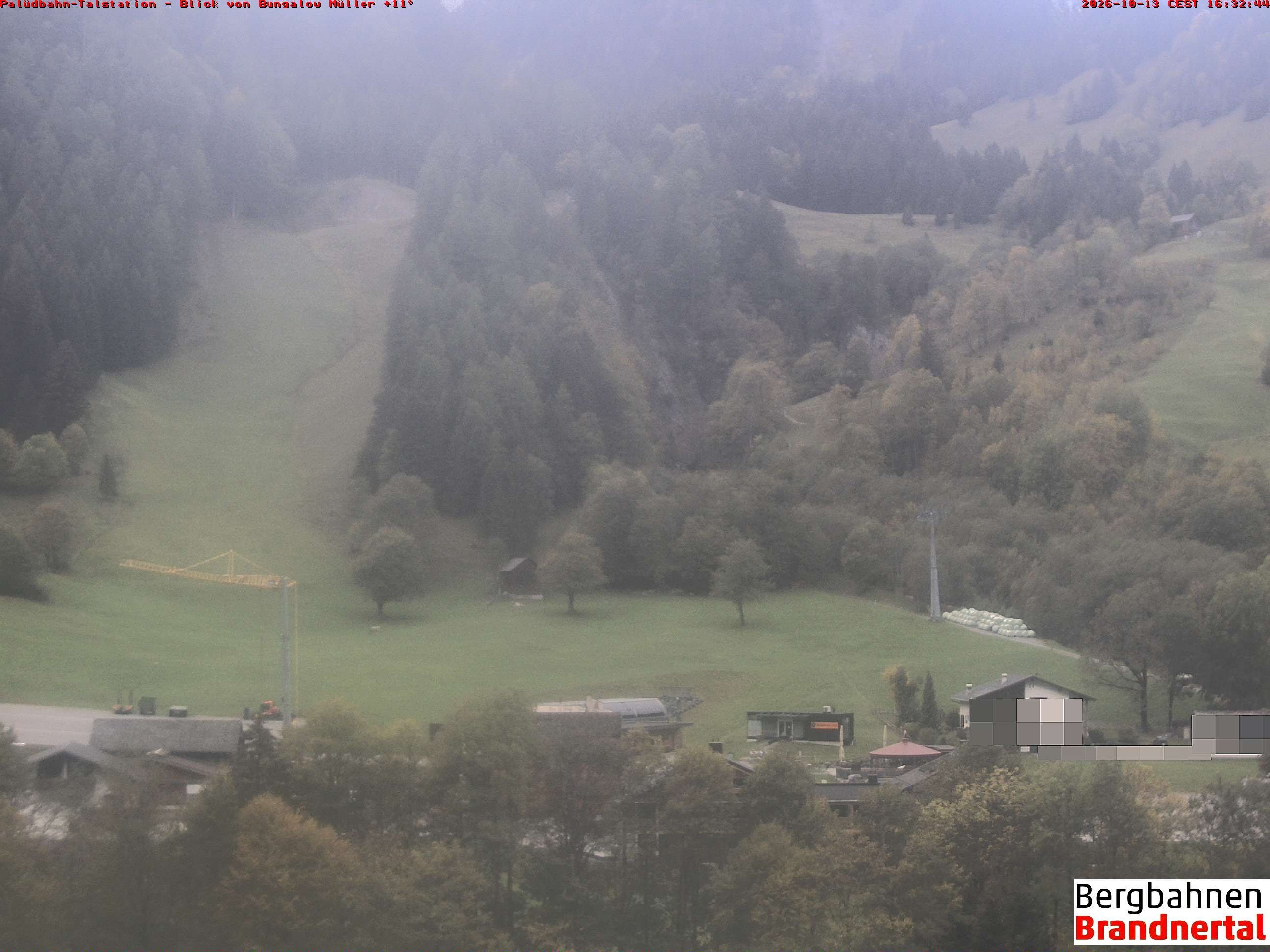 Archiv Foto Webcam Talstation Palüdbahn, Brand bei Bludenz
