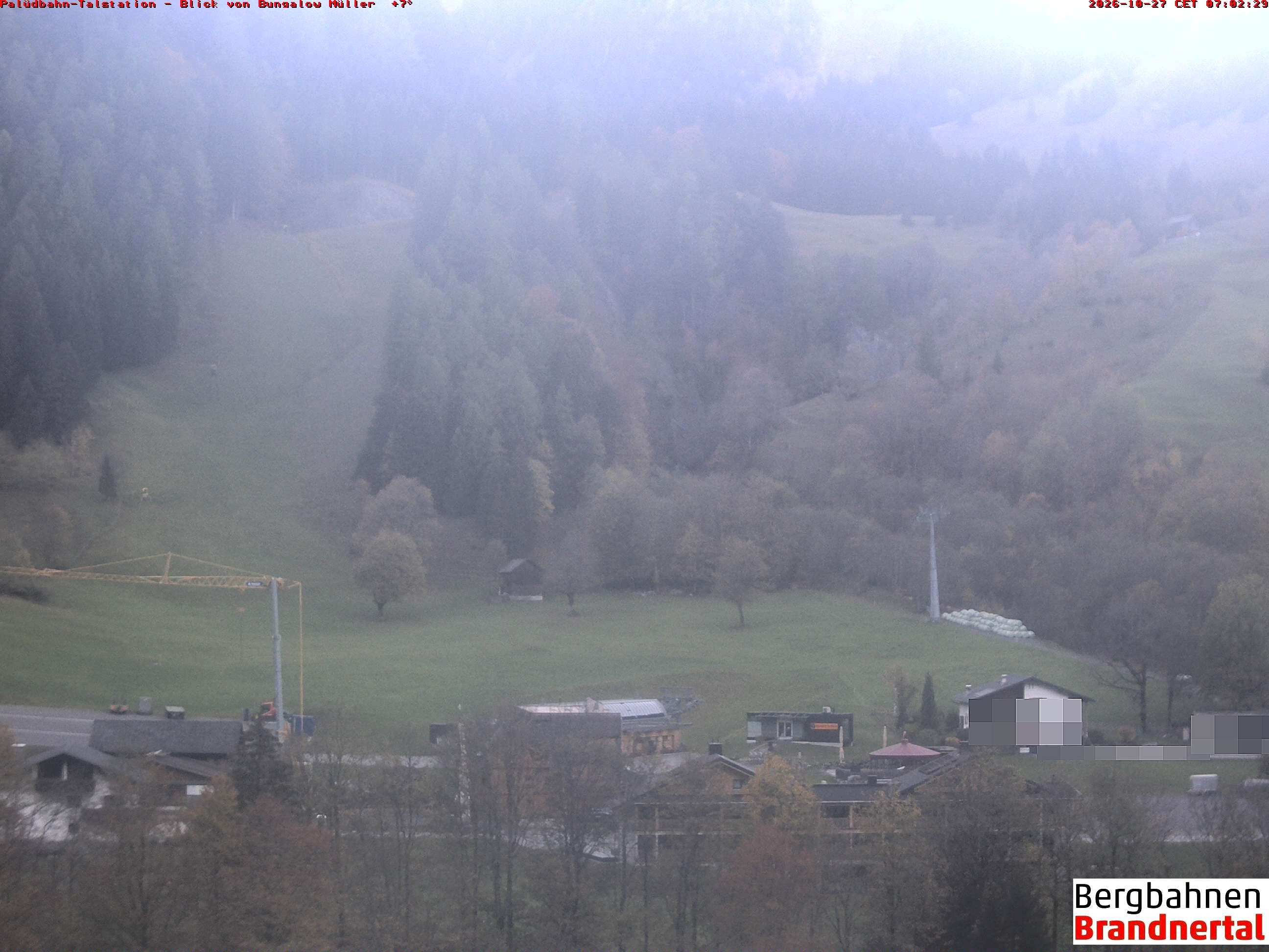 Archiv Foto Webcam Talstation Palüdbahn, Brand bei Bludenz