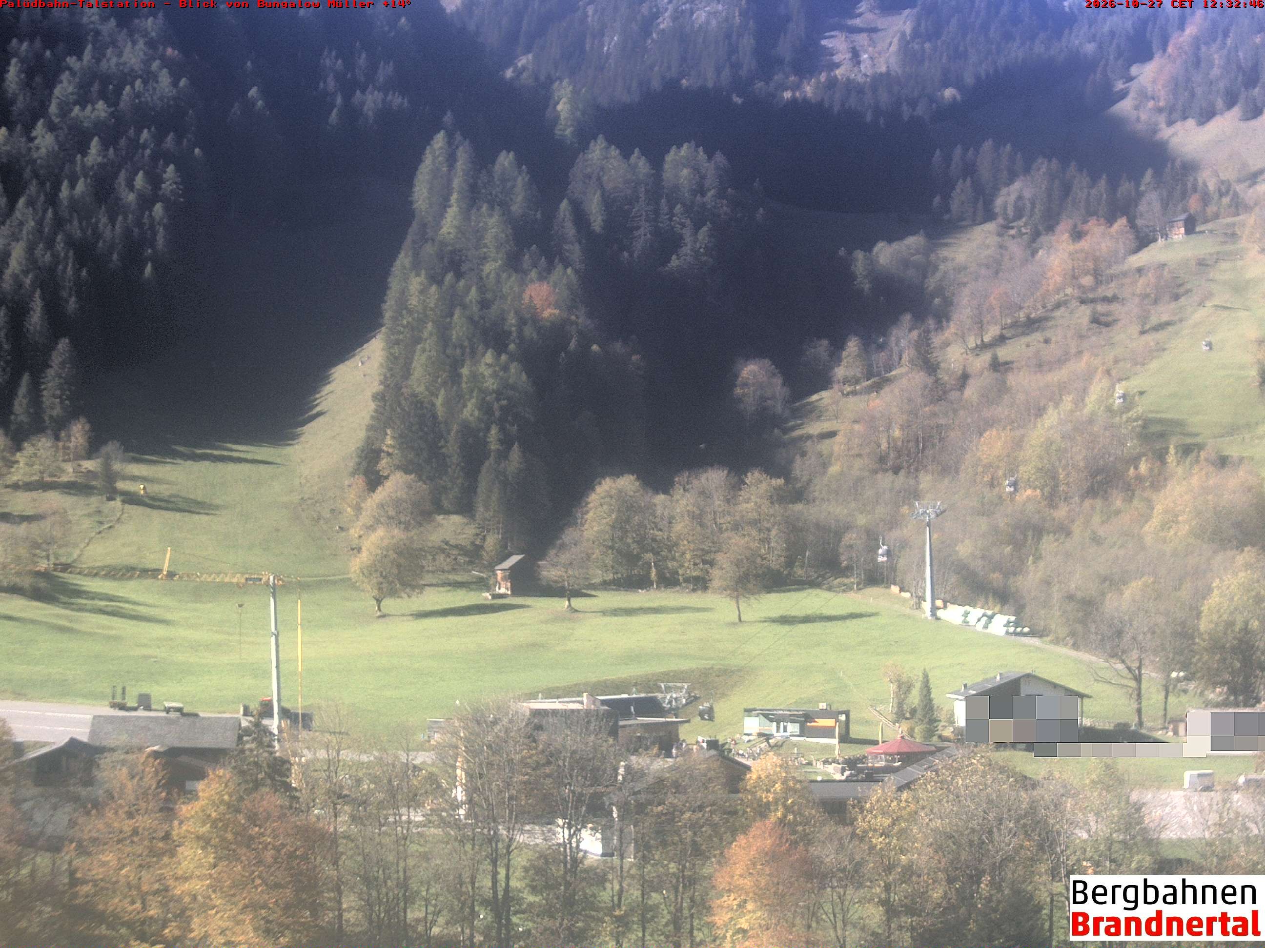 Archiv Foto Webcam Talstation Palüdbahn, Brand bei Bludenz