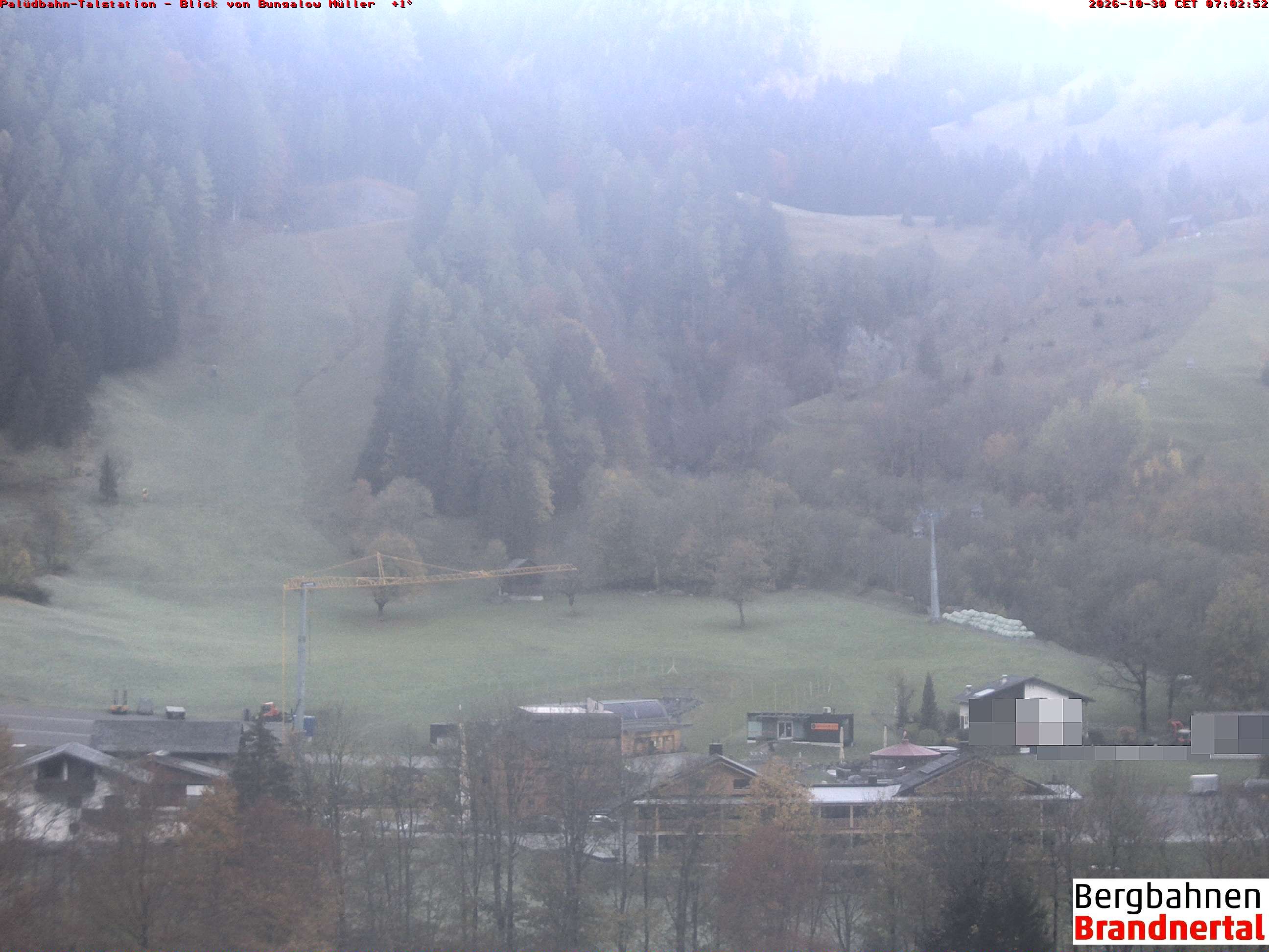Archiv Foto Webcam Talstation Palüdbahn, Brand bei Bludenz