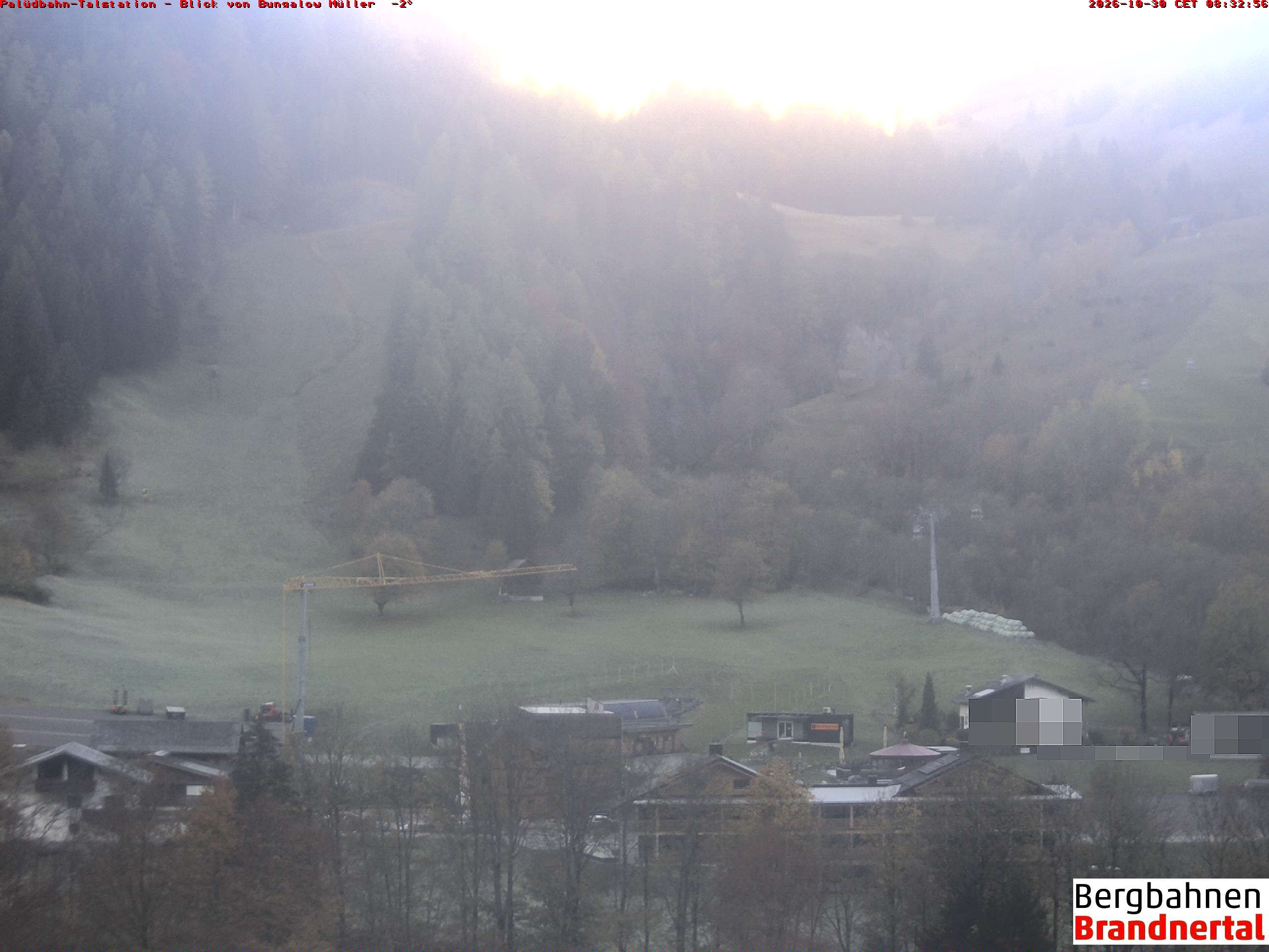 Archiv Foto Webcam Talstation Palüdbahn, Brand bei Bludenz