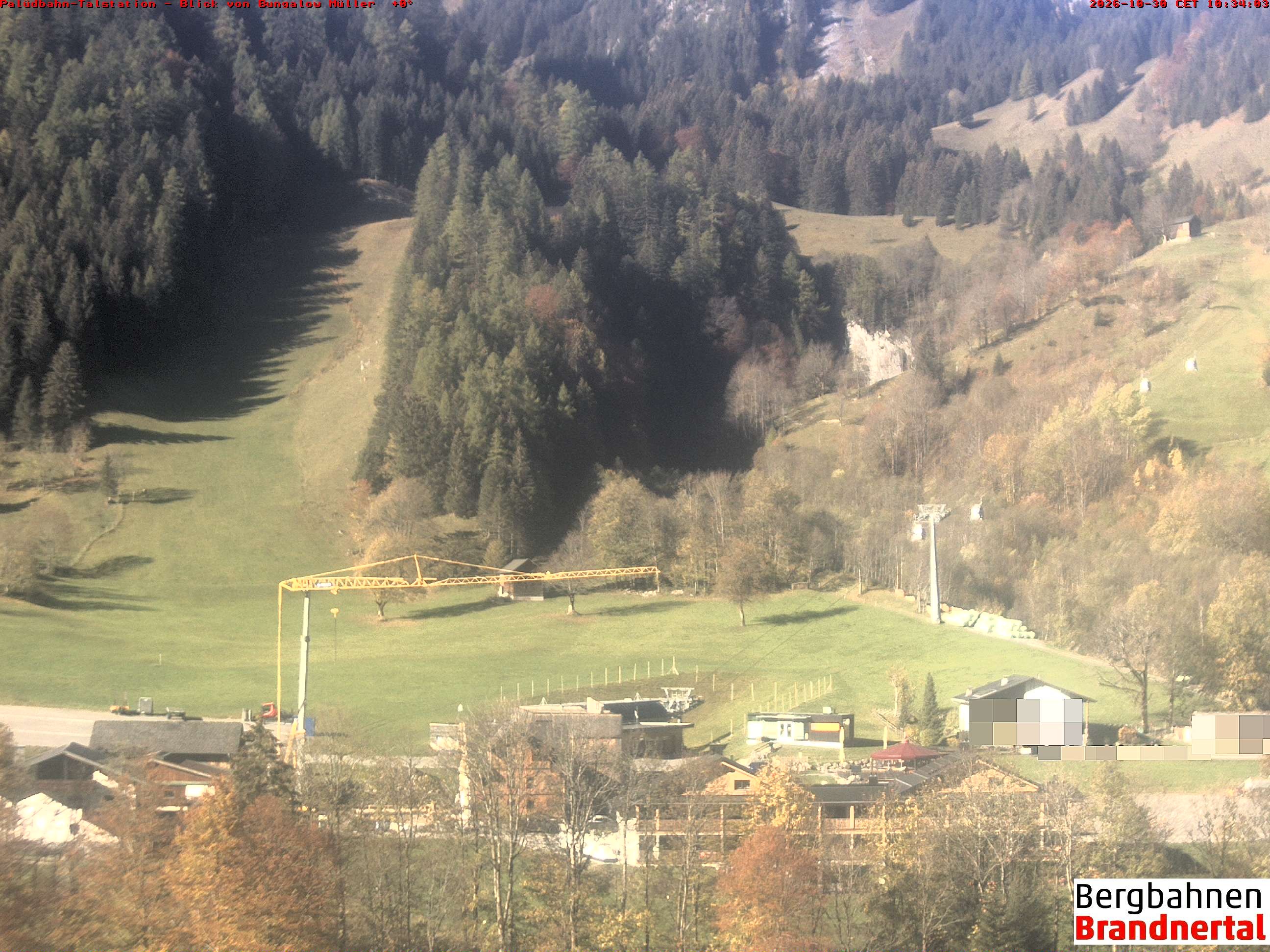 Archiv Foto Webcam Talstation Palüdbahn, Brand bei Bludenz