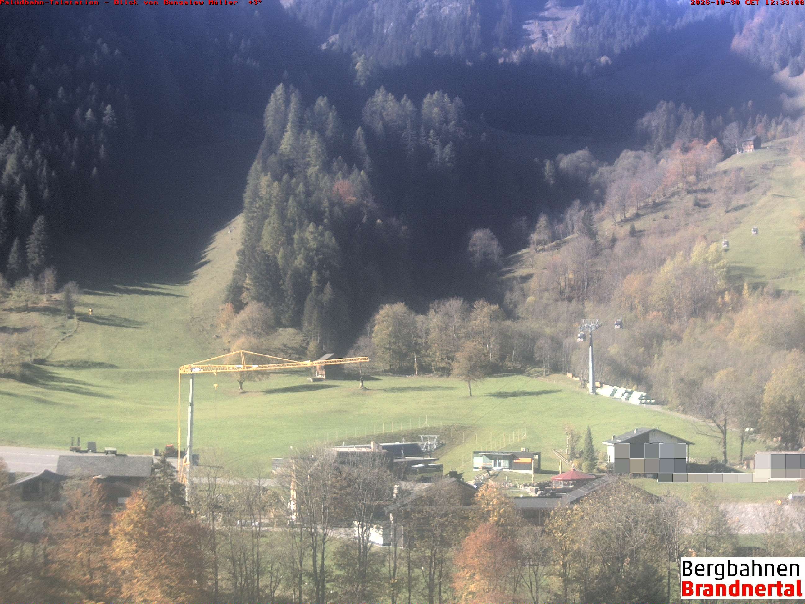 Archiv Foto Webcam Talstation Palüdbahn, Brand bei Bludenz