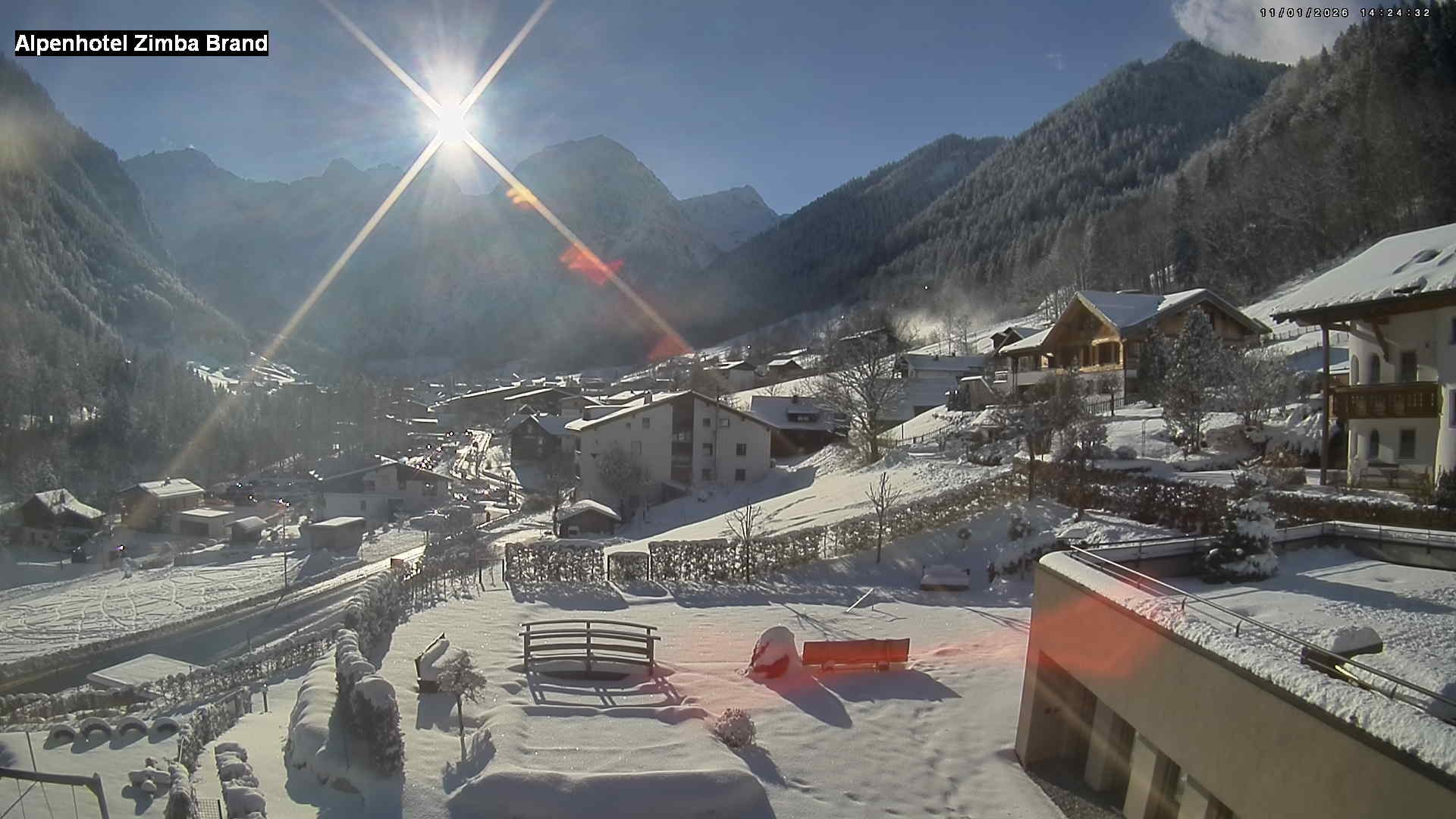 Archiv Foto Webcam Alpenhof Zimba, Brand, Vorarlberg