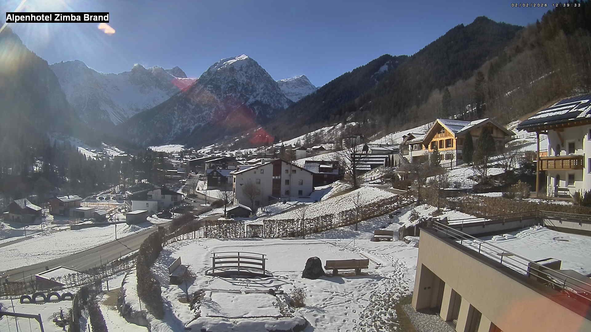 Archiv Foto Webcam Alpenhof Zimba, Brand, Vorarlberg