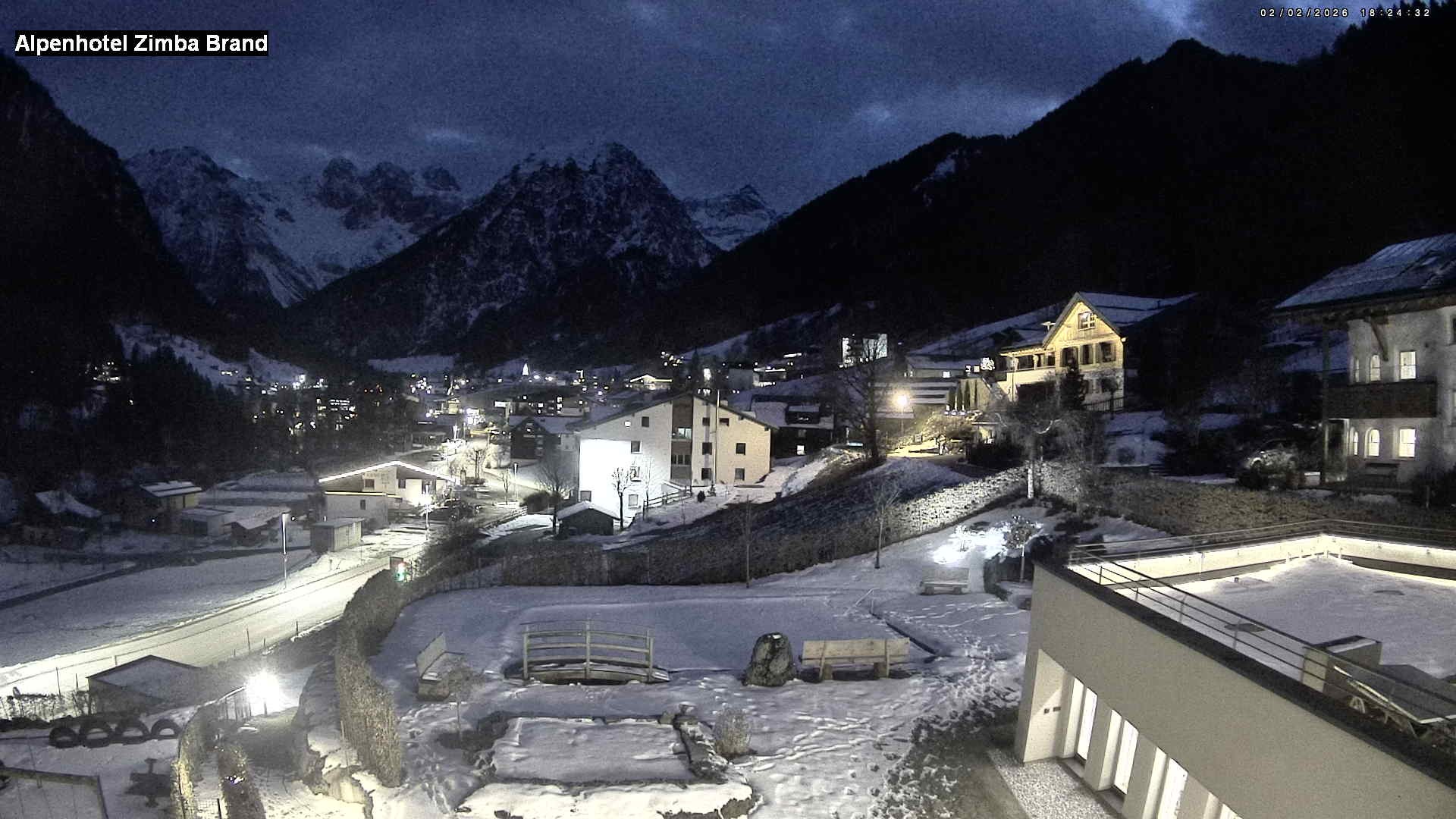 Archiv Foto Webcam Alpenhof Zimba, Brand, Vorarlberg