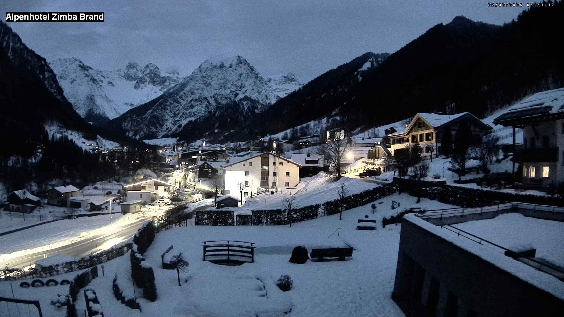 Archiv Foto Webcam Alpenhof Zimba, Brand, Vorarlberg