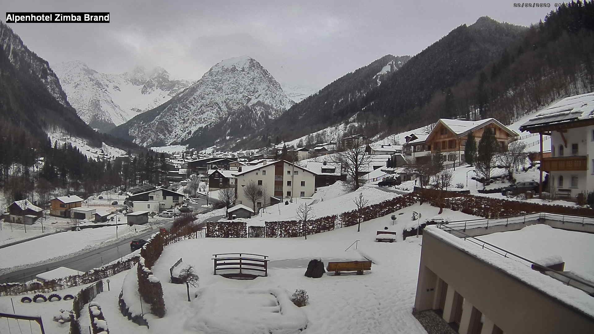 Archiv Foto Webcam Alpenhof Zimba, Brand, Vorarlberg